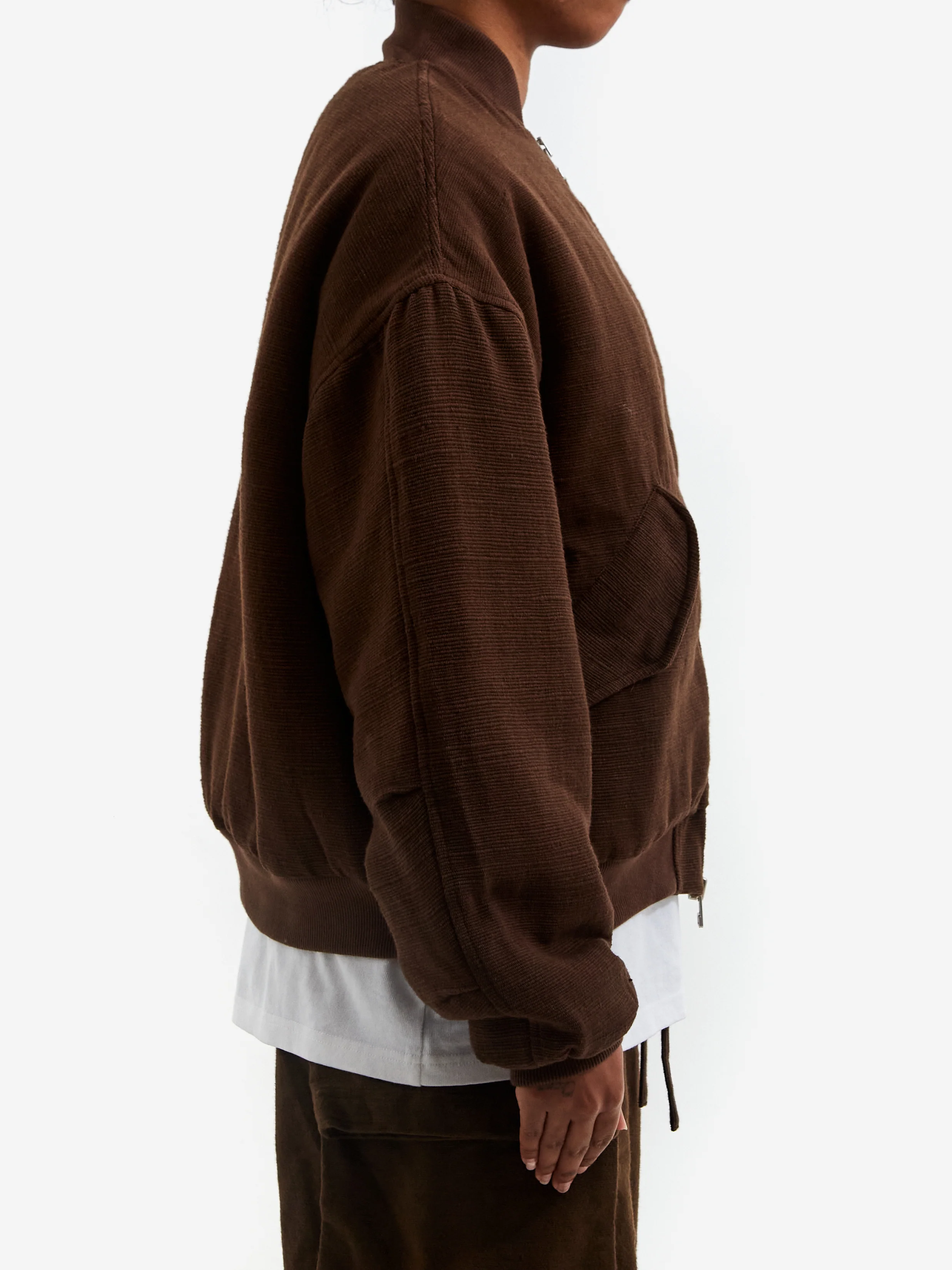 18 East x Goodhood Flight Jacket - Khaki - Image 11