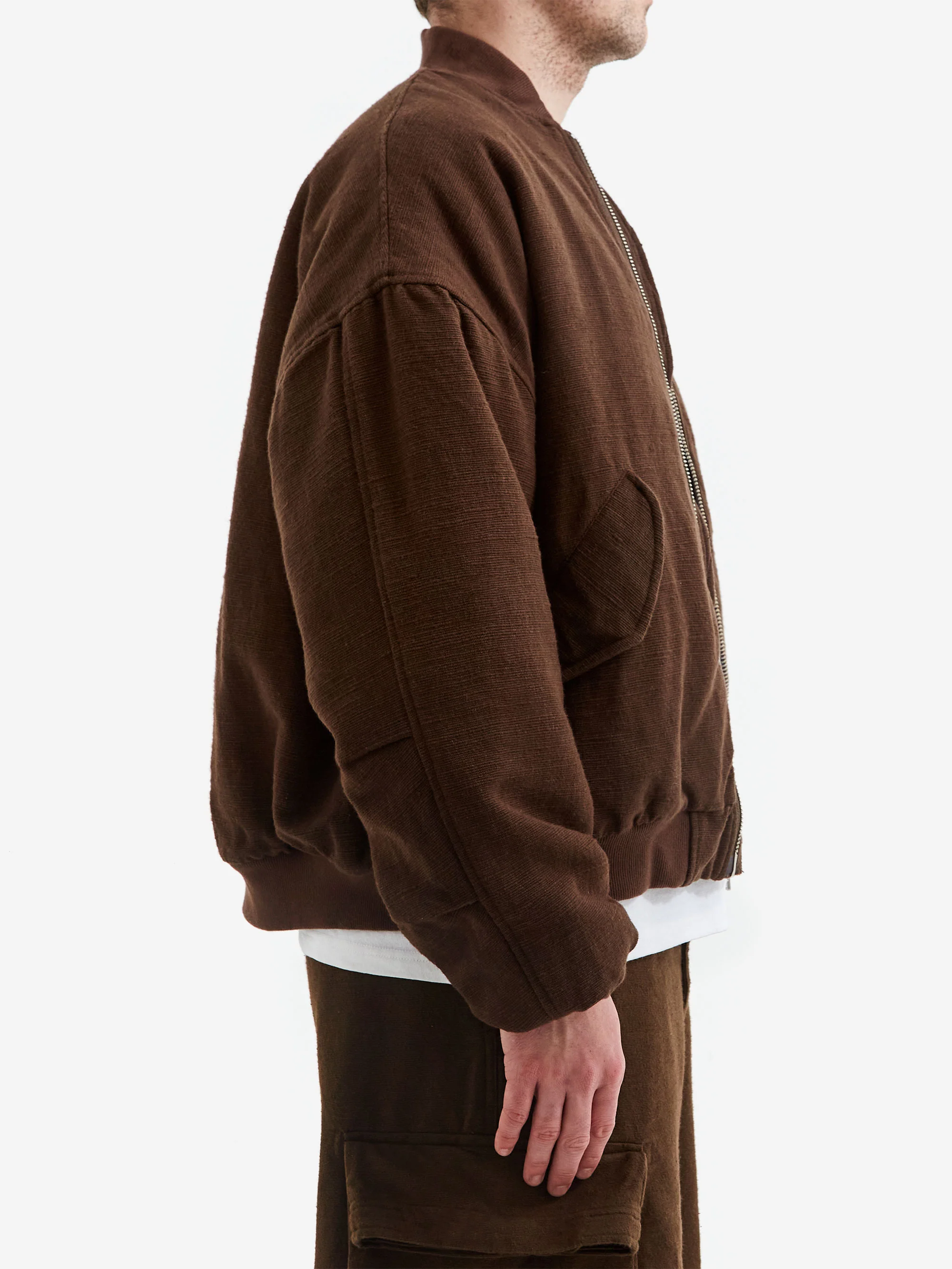 18 East x Goodhood Flight Jacket - Khaki - Image 6