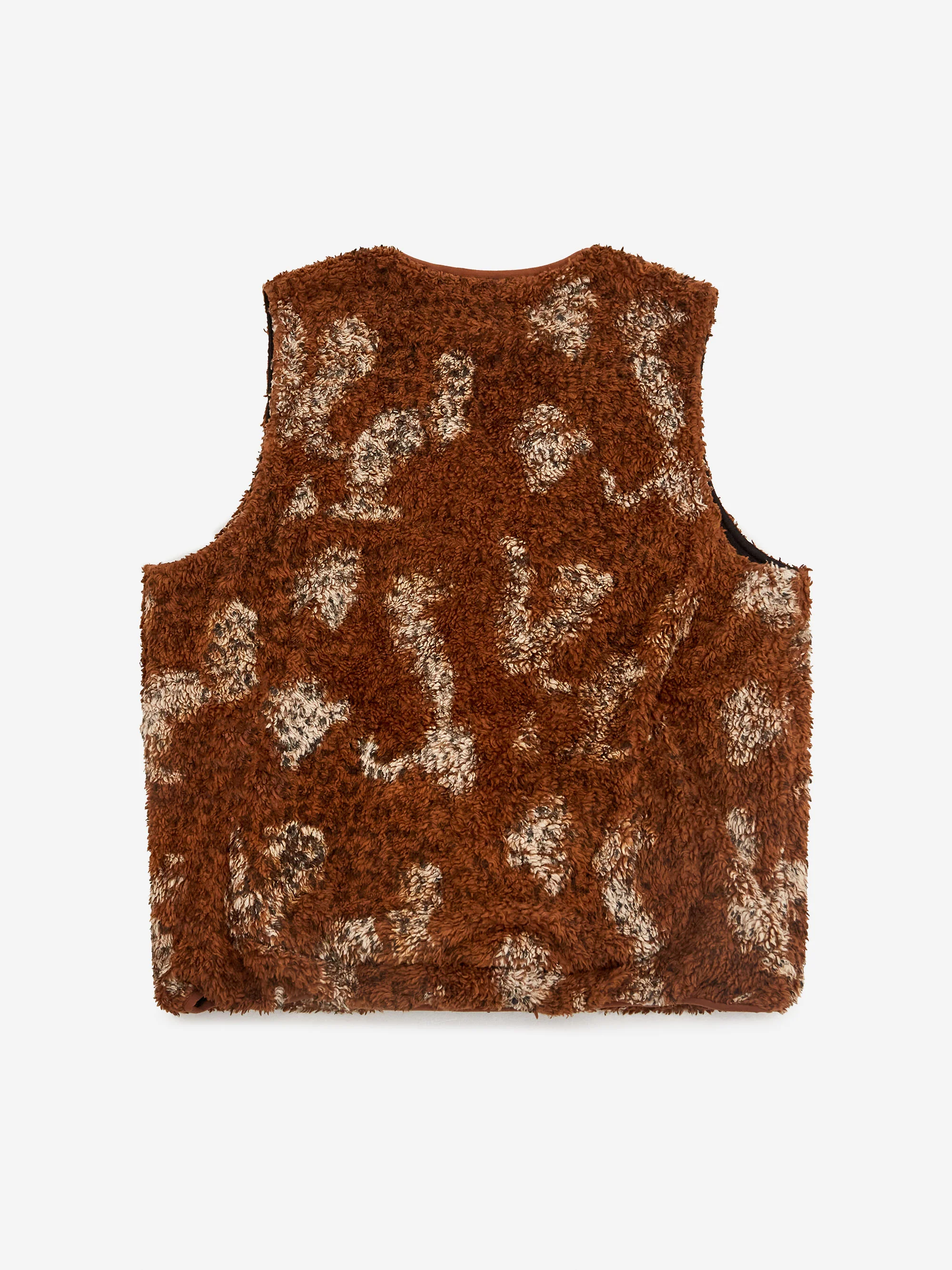 18 East x Goodhood V-neck Liner Fleece Vest – Leopard - Image 5