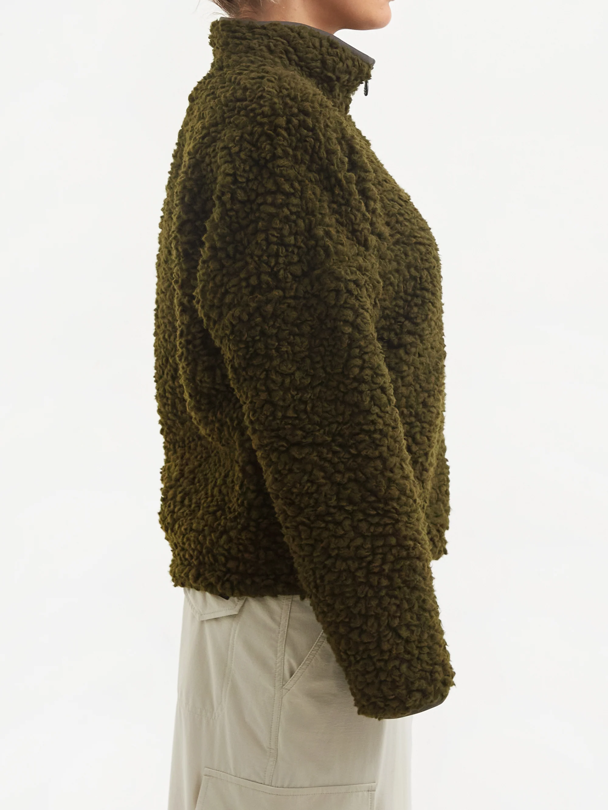 66° North Varmahlid Shearling Fleece Jacket W - Alpine Grimmia - Image 3