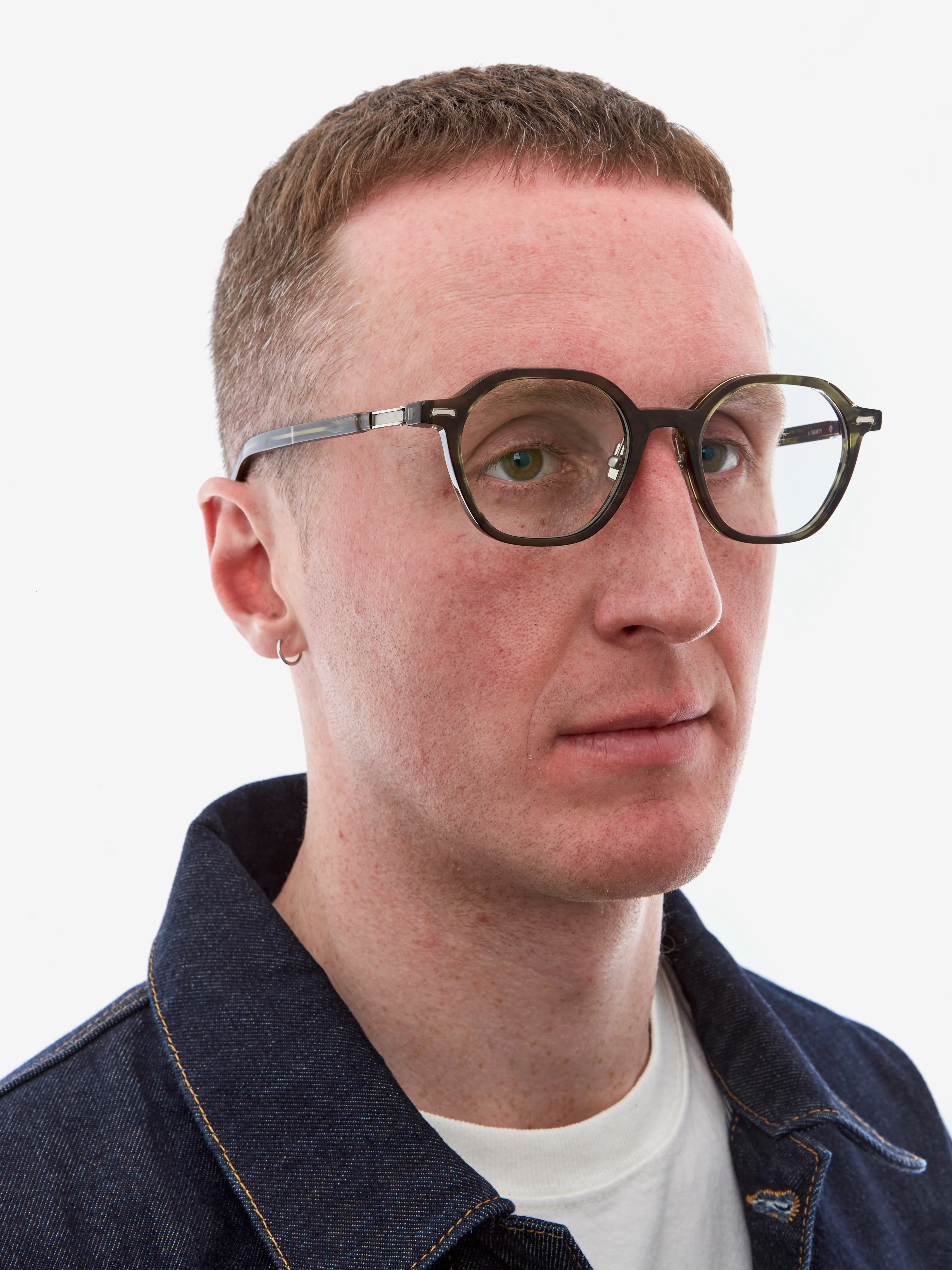 A.SOCIETY Moss Sunglasses  - Green Havana-Silver/Blue Blocking Lens & Grey Clip on Sun - Image 6