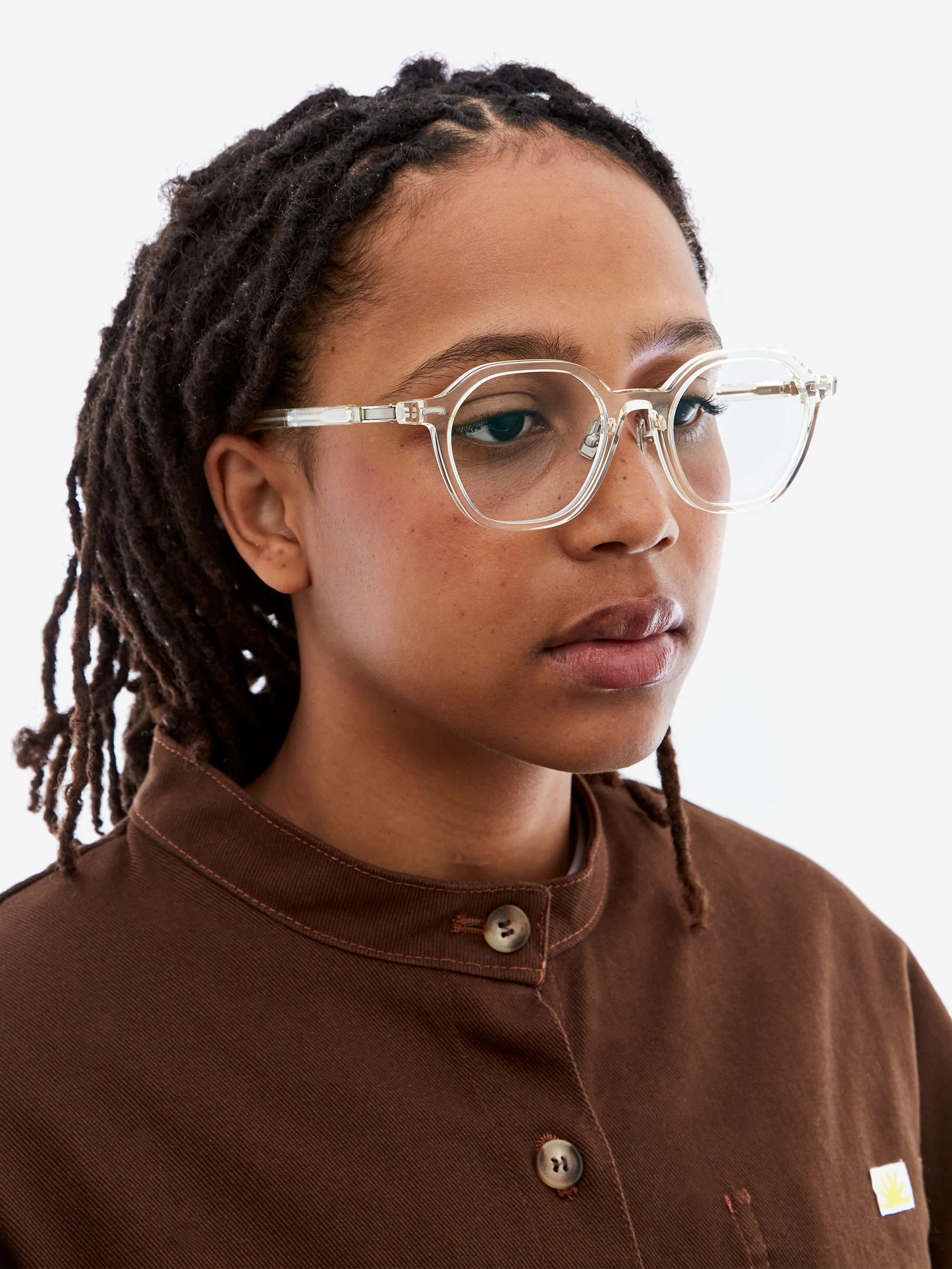 A.SOCIETY Moss Sunglasses - Honey-Silver/Blue Blocking Lens & Grey Clip on Sun - Image 3