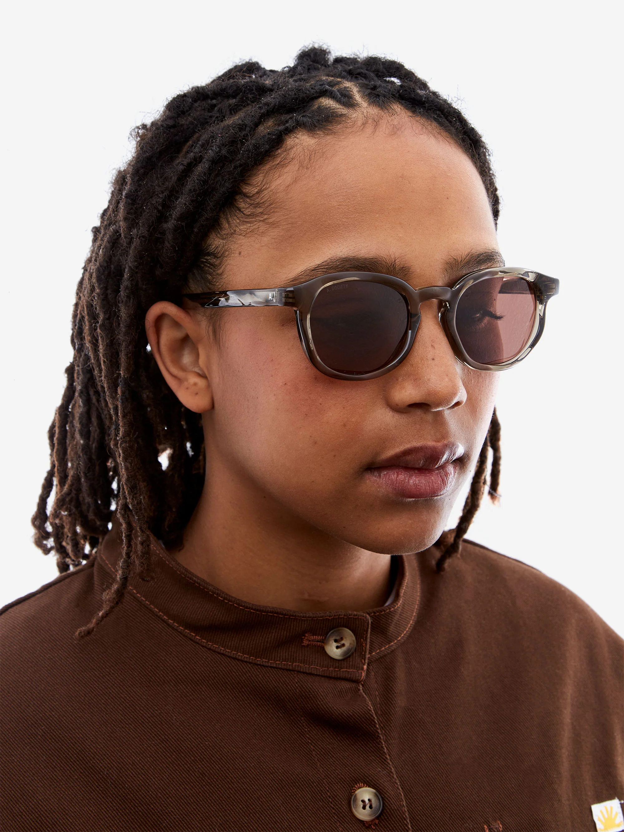 A.SOCIETY Ollie Sunglasses  - Brown/Brown - Image 2