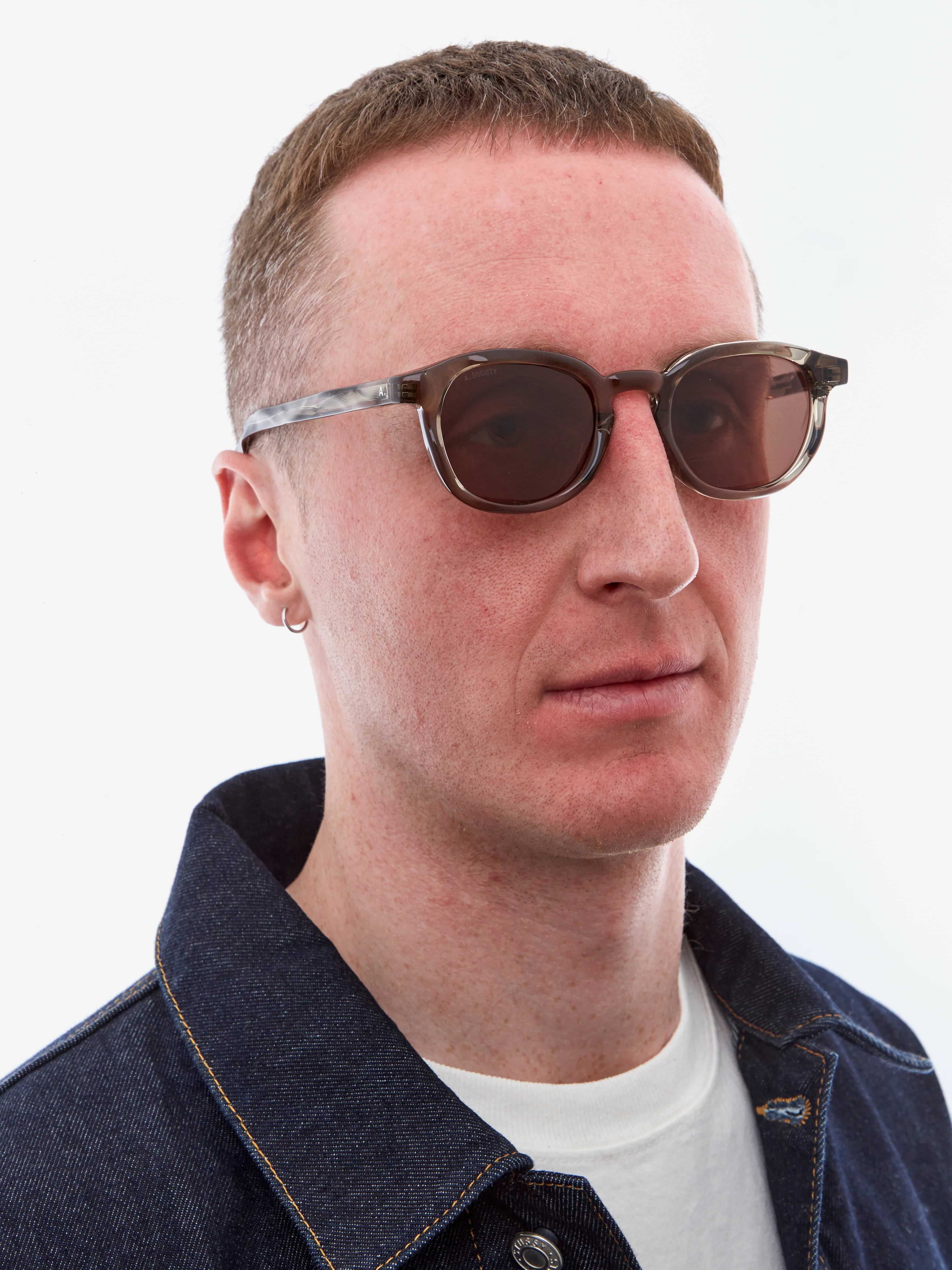 A.SOCIETY Ollie Sunglasses  - Brown/Brown - Image 3
