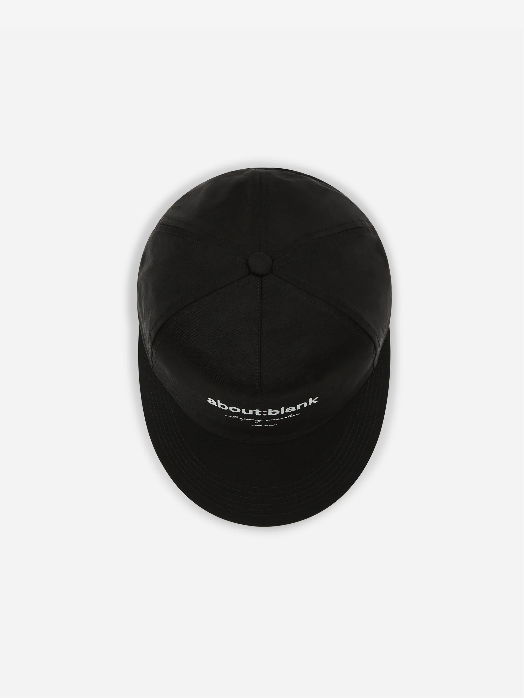 about:blank Box Cap - Black/Ecru - Image 4