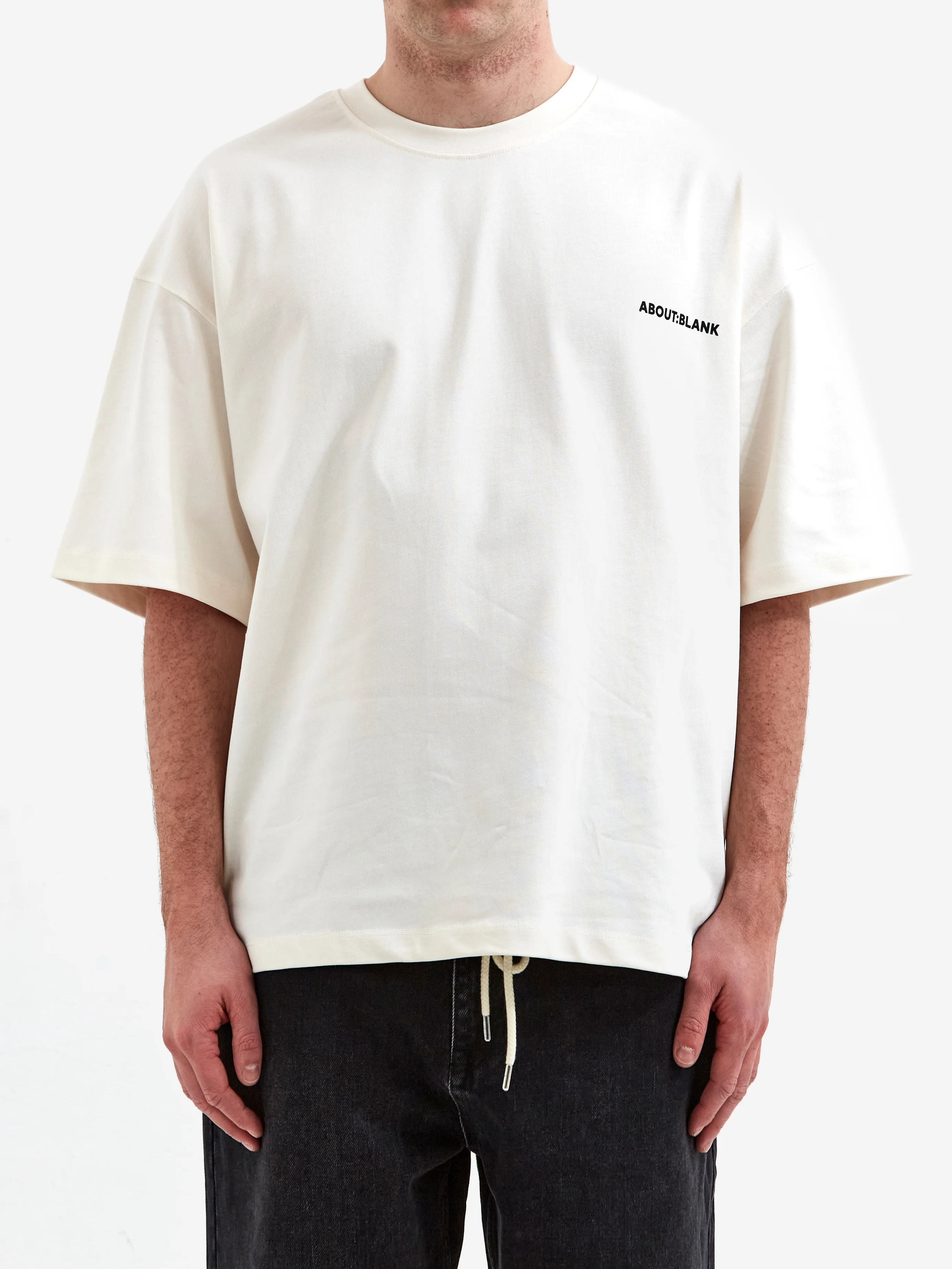 about:blank Creative Studio T-Shirt - Oat/Black - Image 2