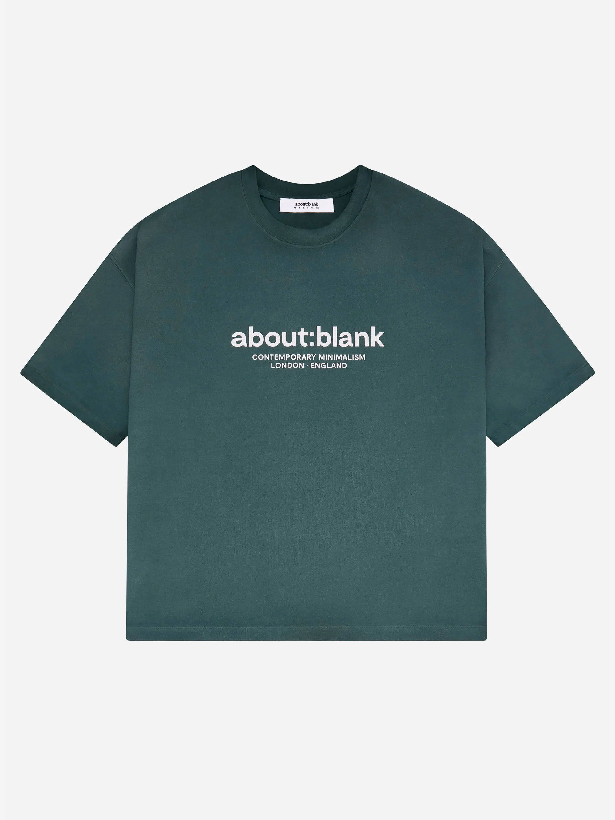 about:blank Discharge T-Shirt - Epsom Green