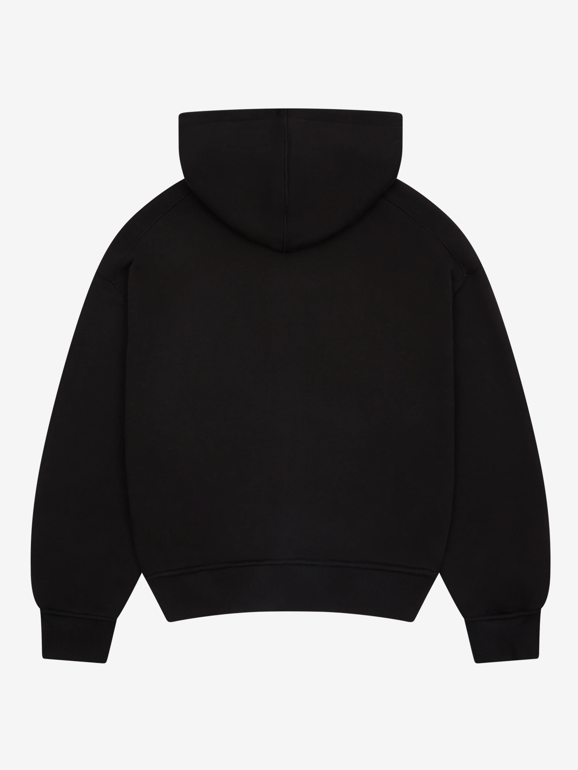 about:blank Dual Logo Zip Hoodie - Black/Ecru - Image 2
