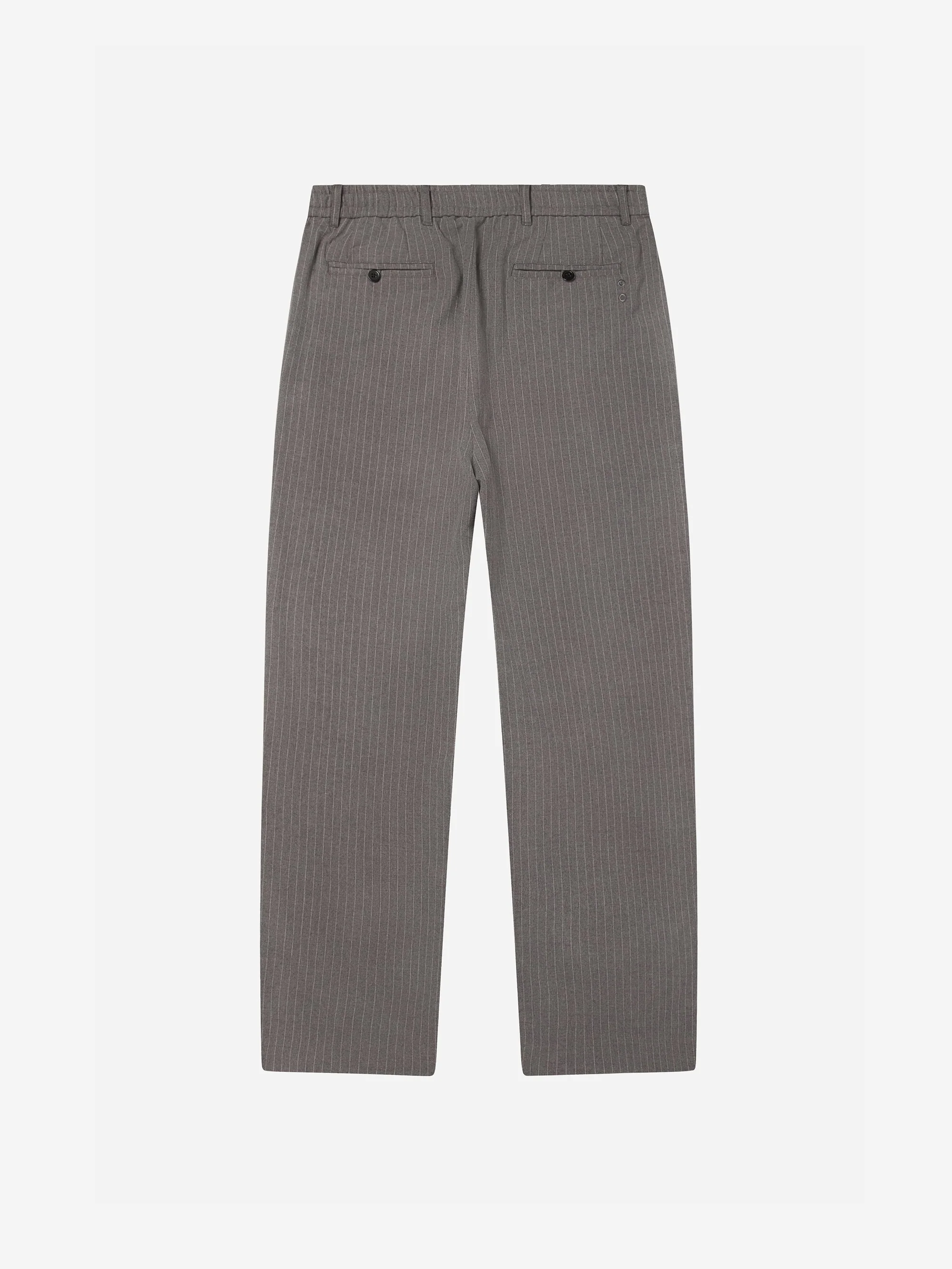 about:blank Everyday Pinstripe Everyday Trouser - Grey/White - Image 3