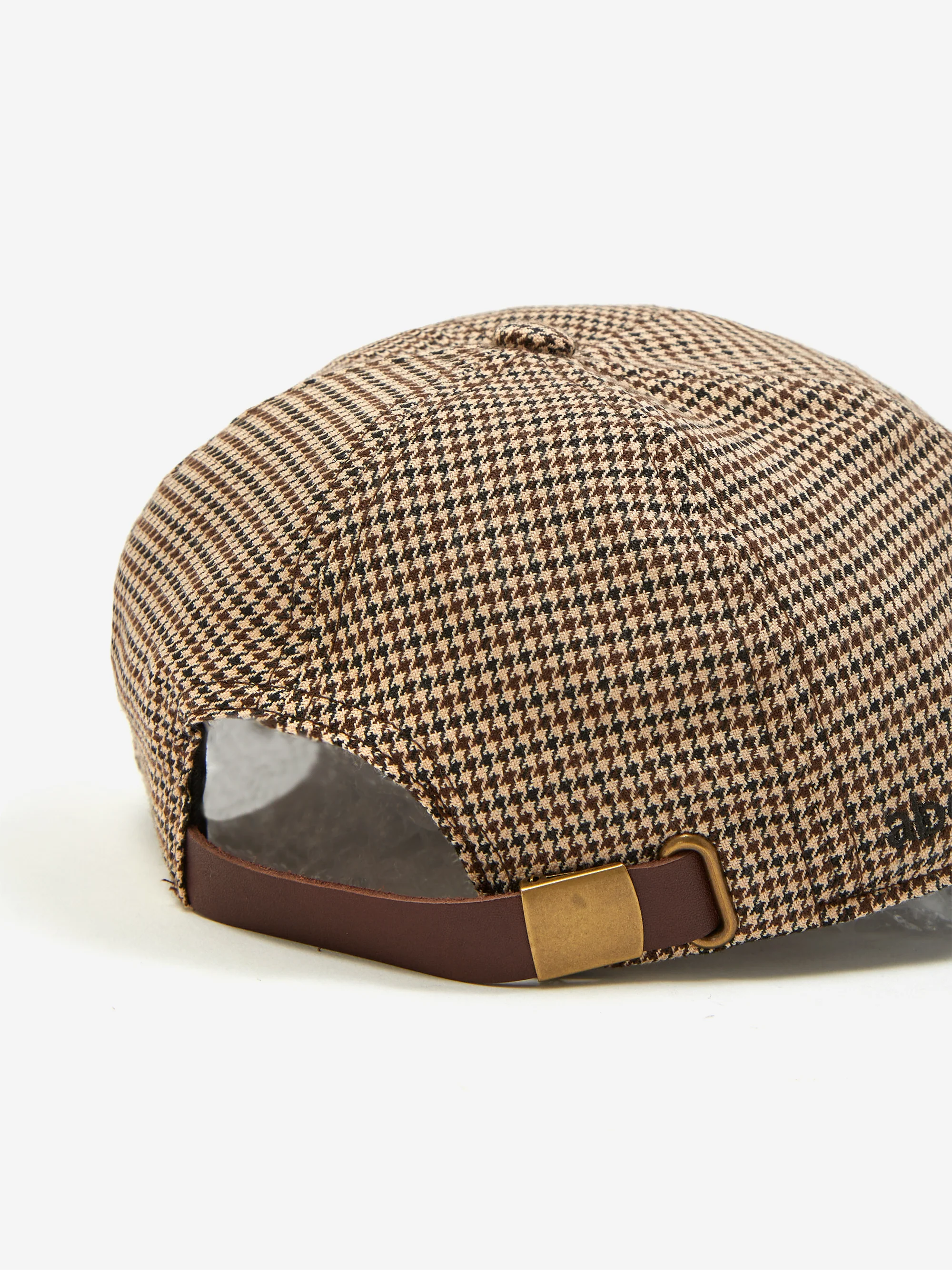 about:blank Monogram Puppy Tooth Cap - Brown/Sand - Image 3