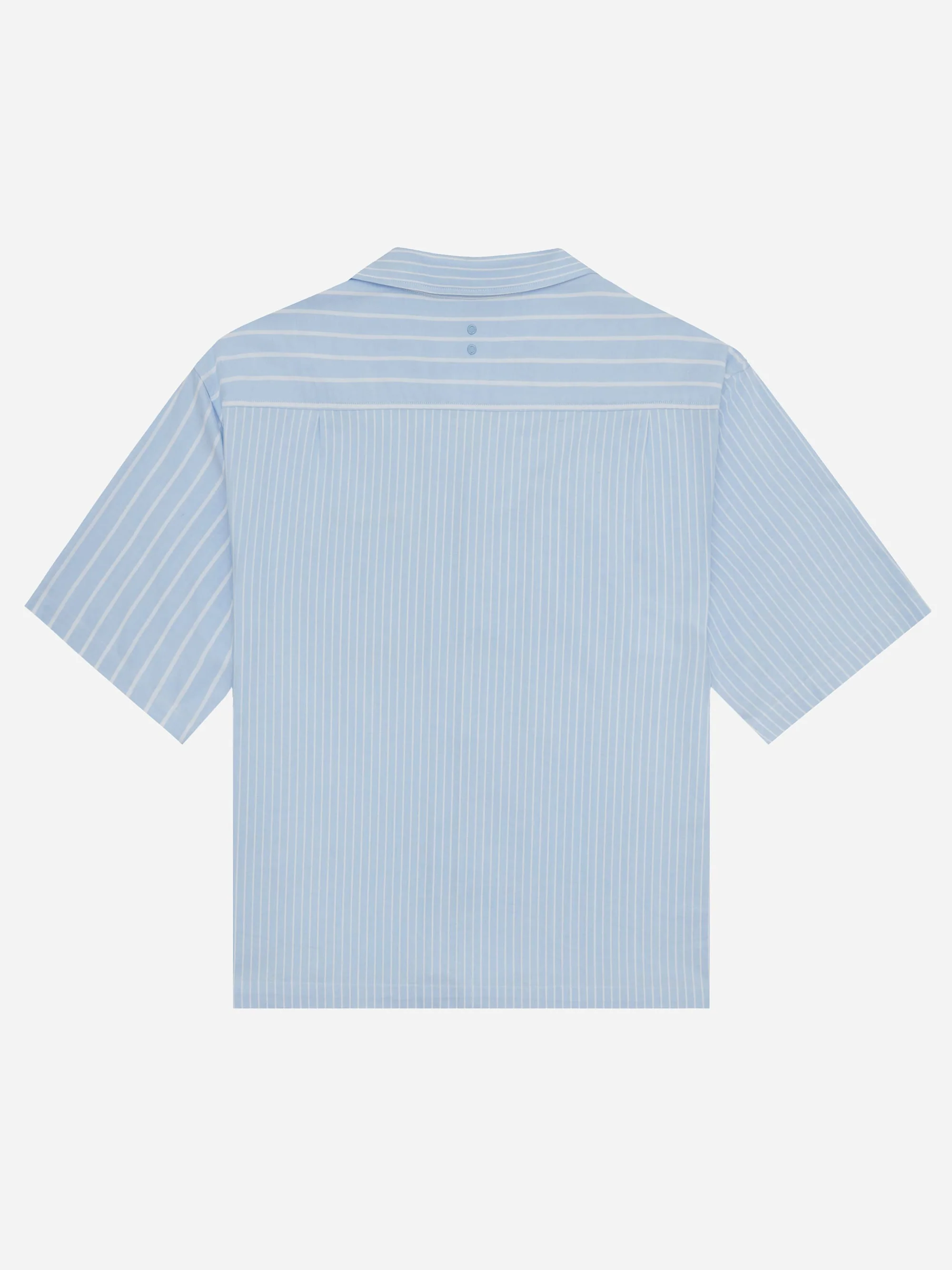 about:blank Oxford Script Shirt - White/Blue - Image 3