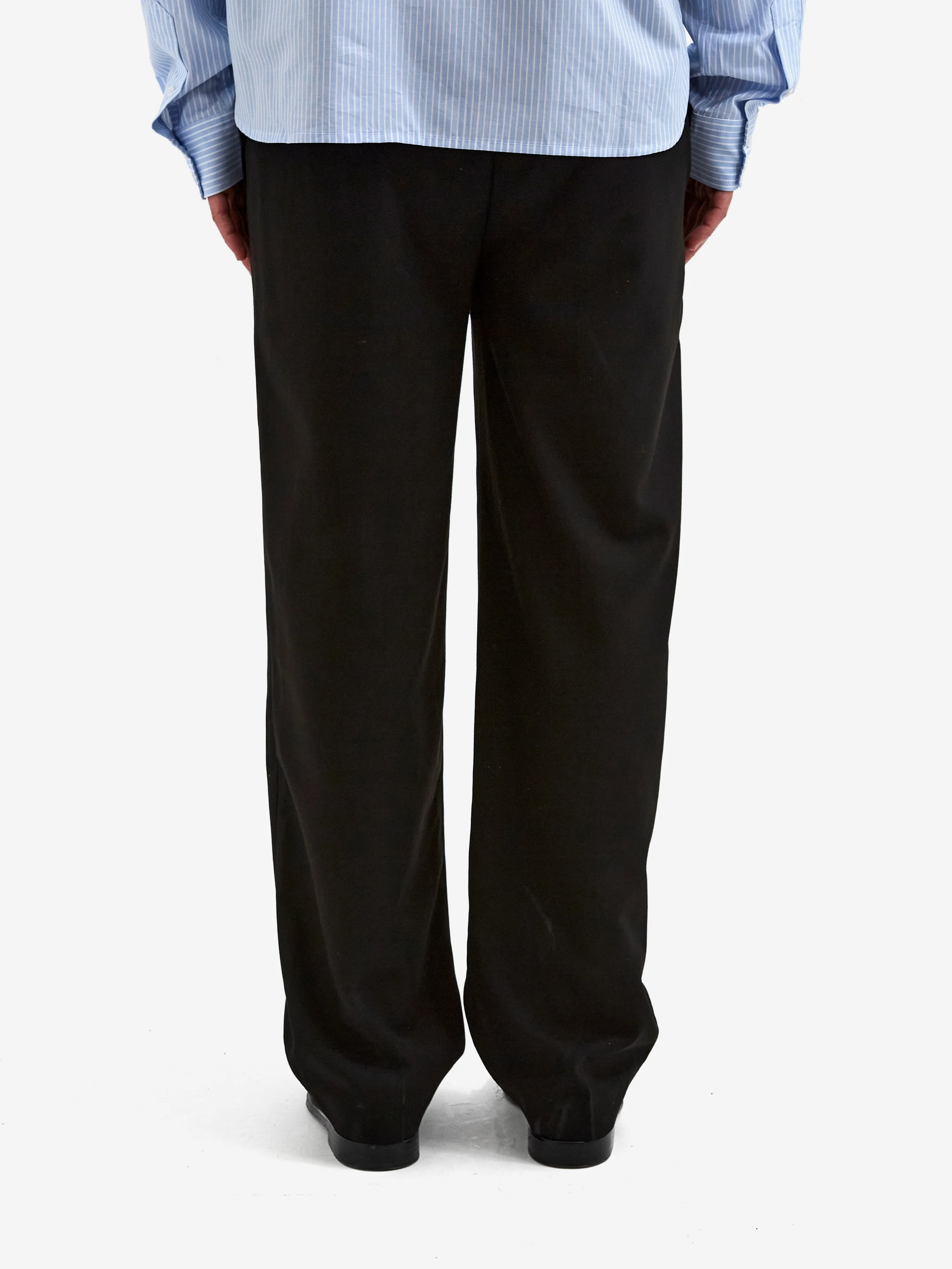 about:blank Pleated Trouser - Black - Image 5