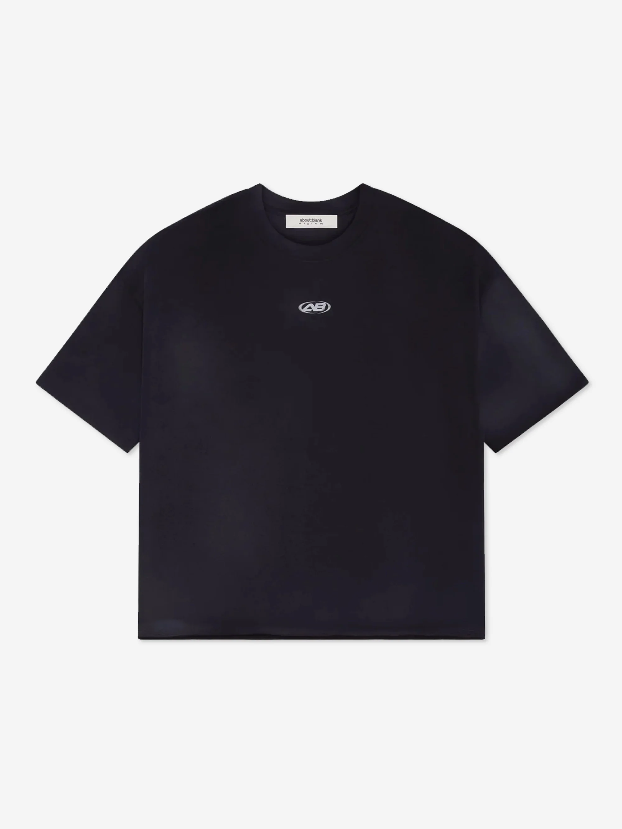 about:blank Raw Hem Sports T-Shirt - Washed Black