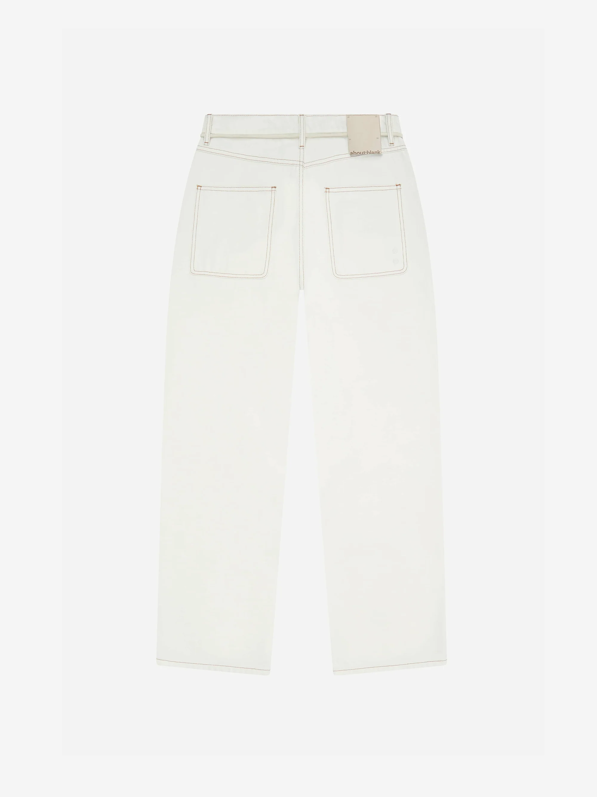 about:blank Relaxed Denim Jean - Ecru - Image 5