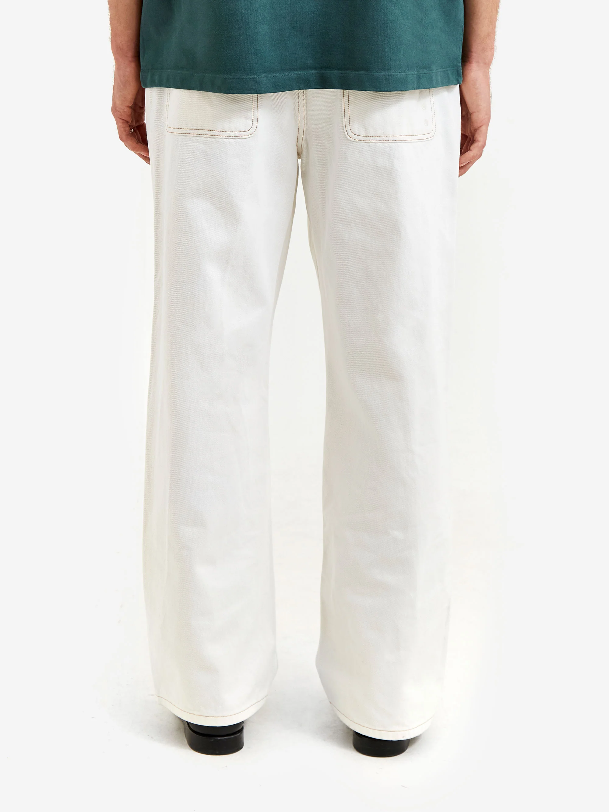 about:blank Relaxed Denim Jean - Ecru - Image 7