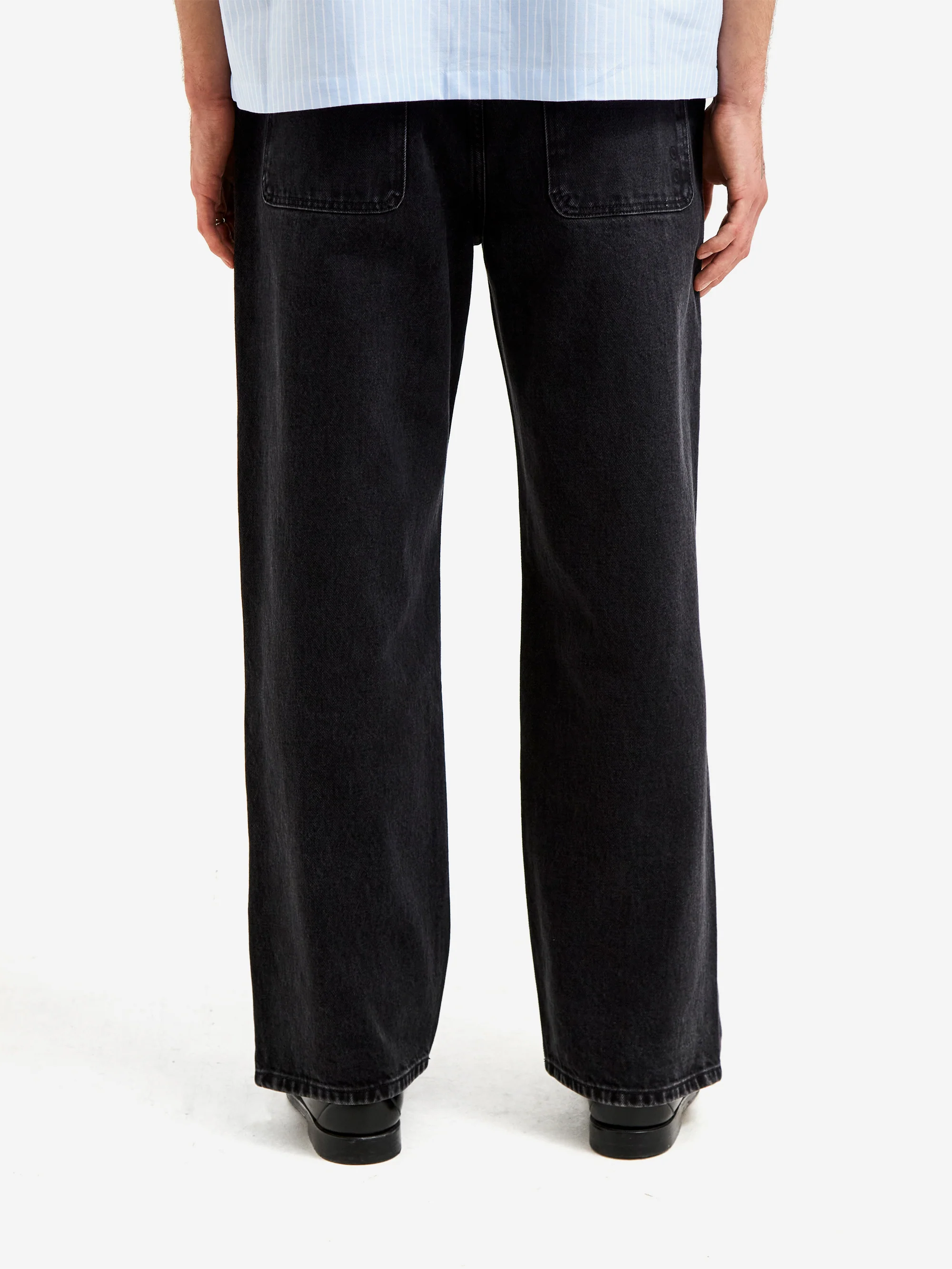 about:blank Tailored Wide Leg Trouser - Black - Image 6