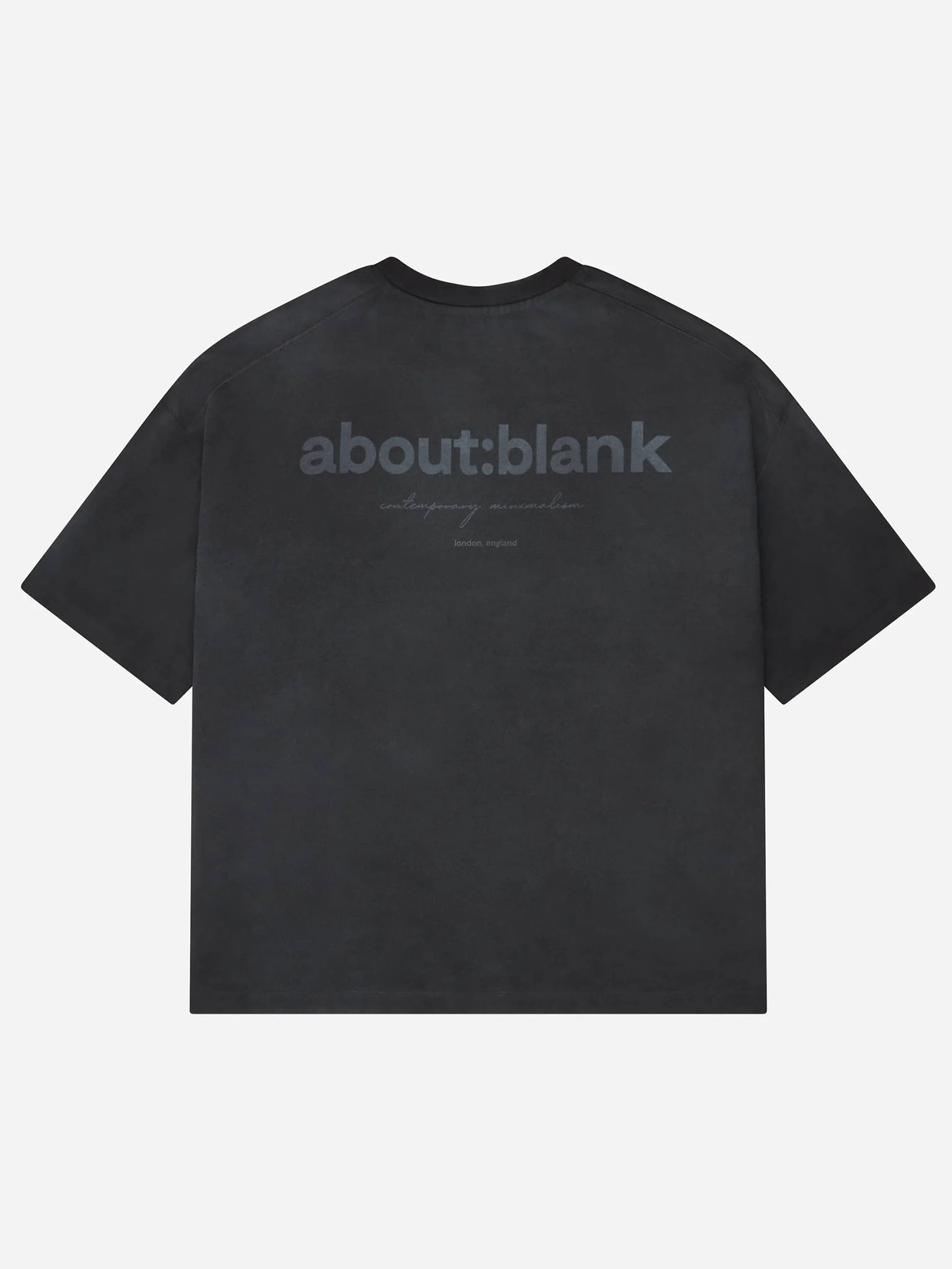 about:blank Washed Box T-Shirt - Black - Image 2
