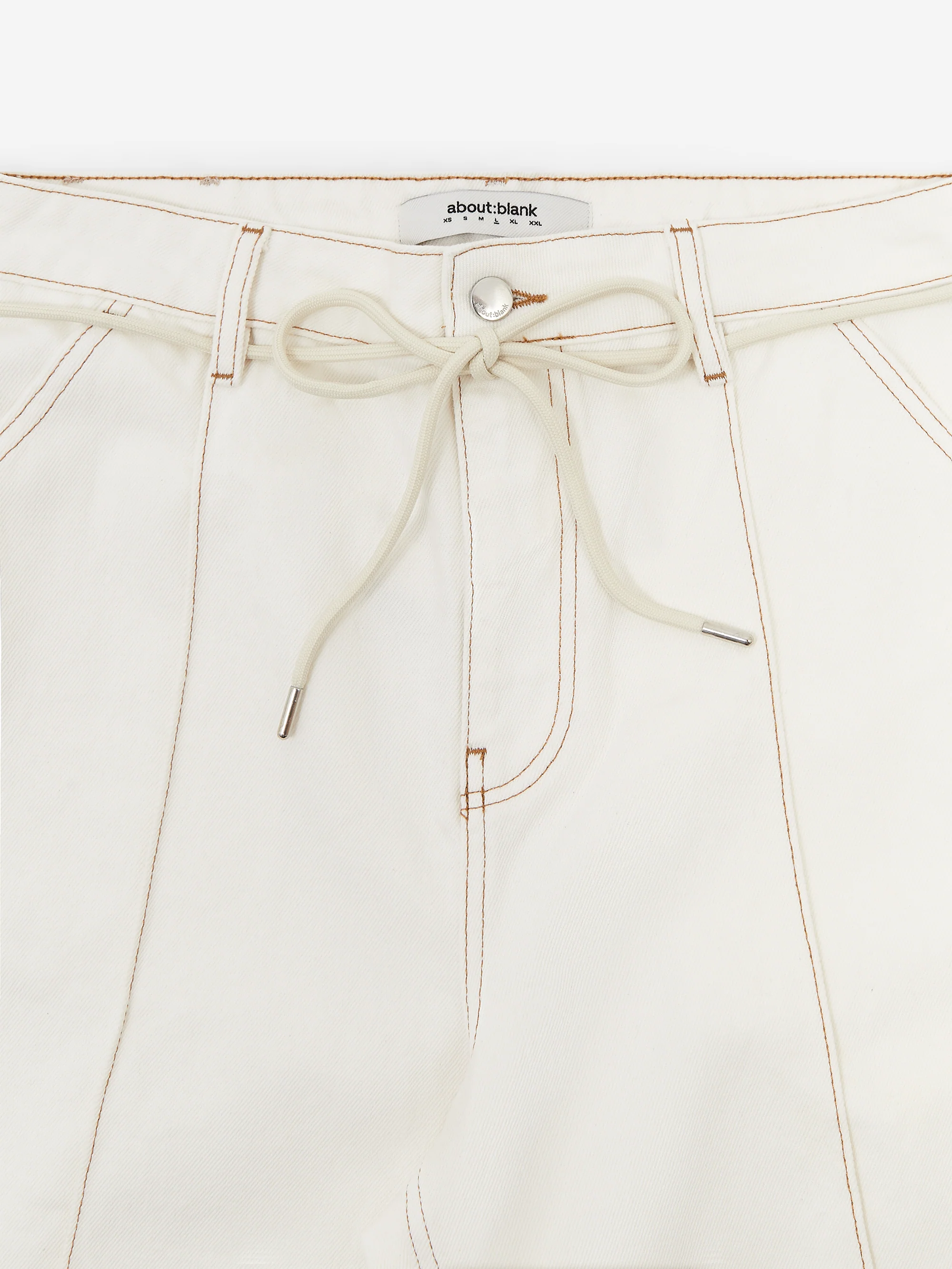 about:blank Wide denim Short - Ecru - Image 2