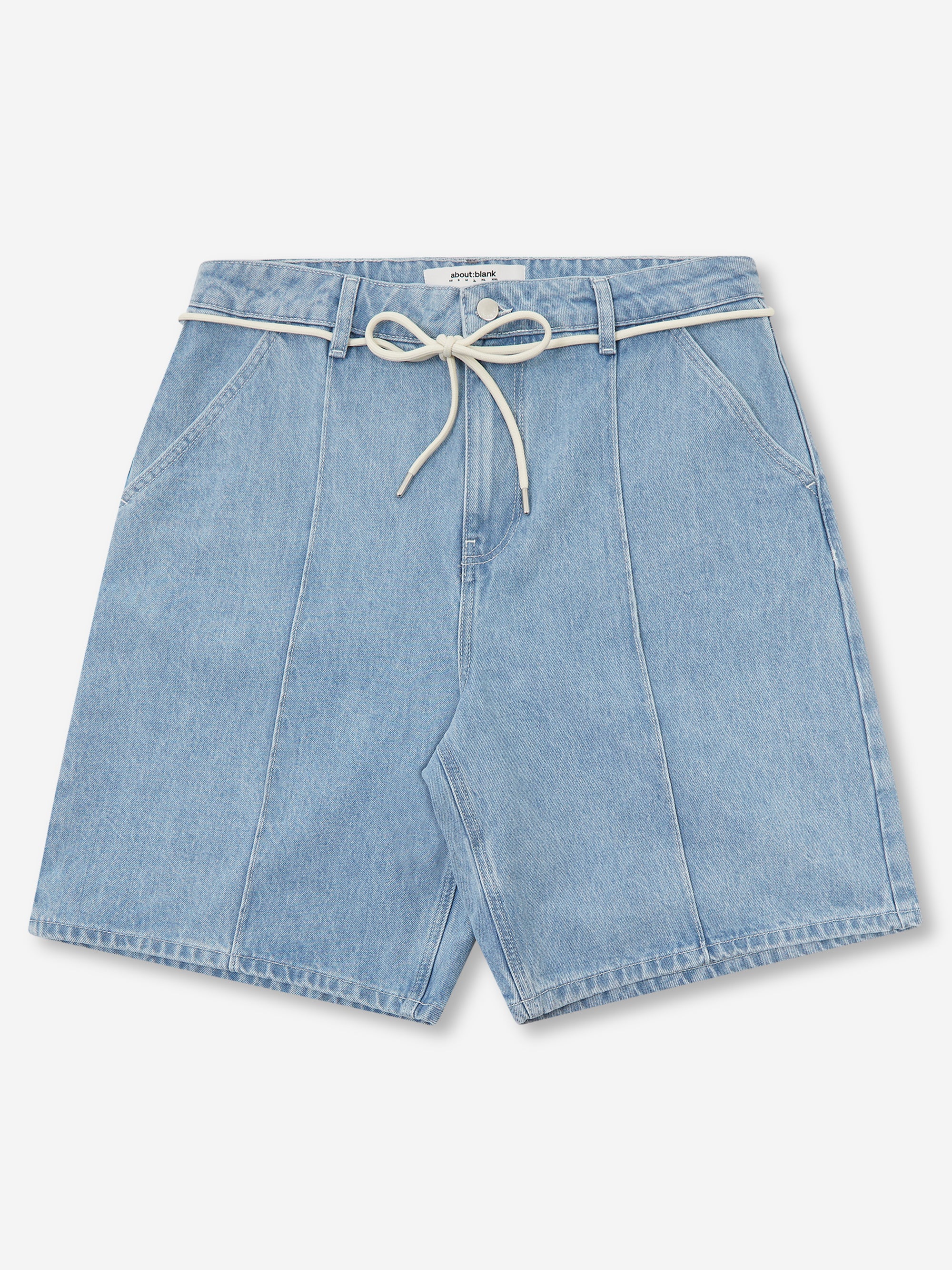 about:blank Wide denim Short - Light Wash Blue