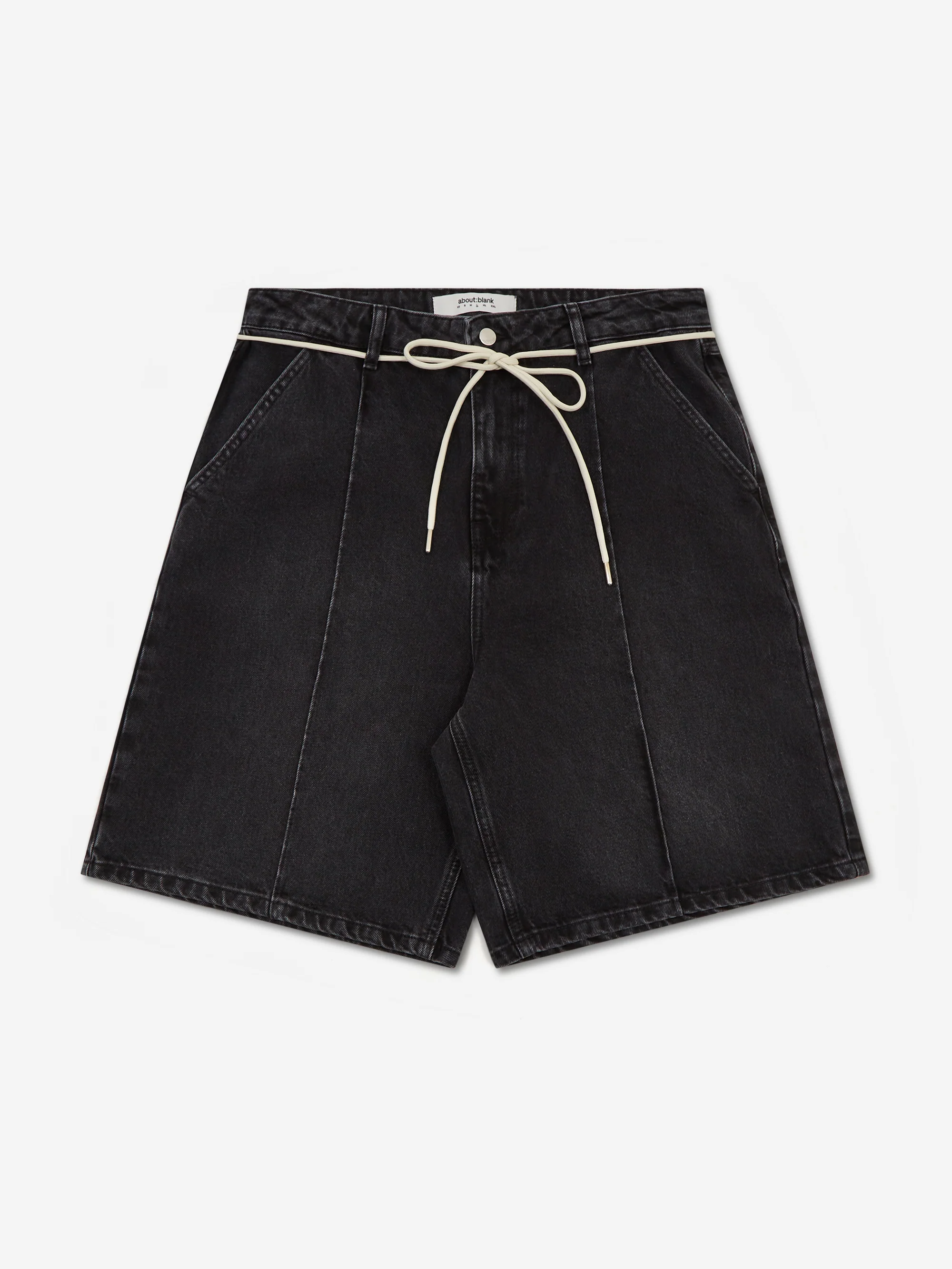 about:blank Wide denim Short - Vintage Black