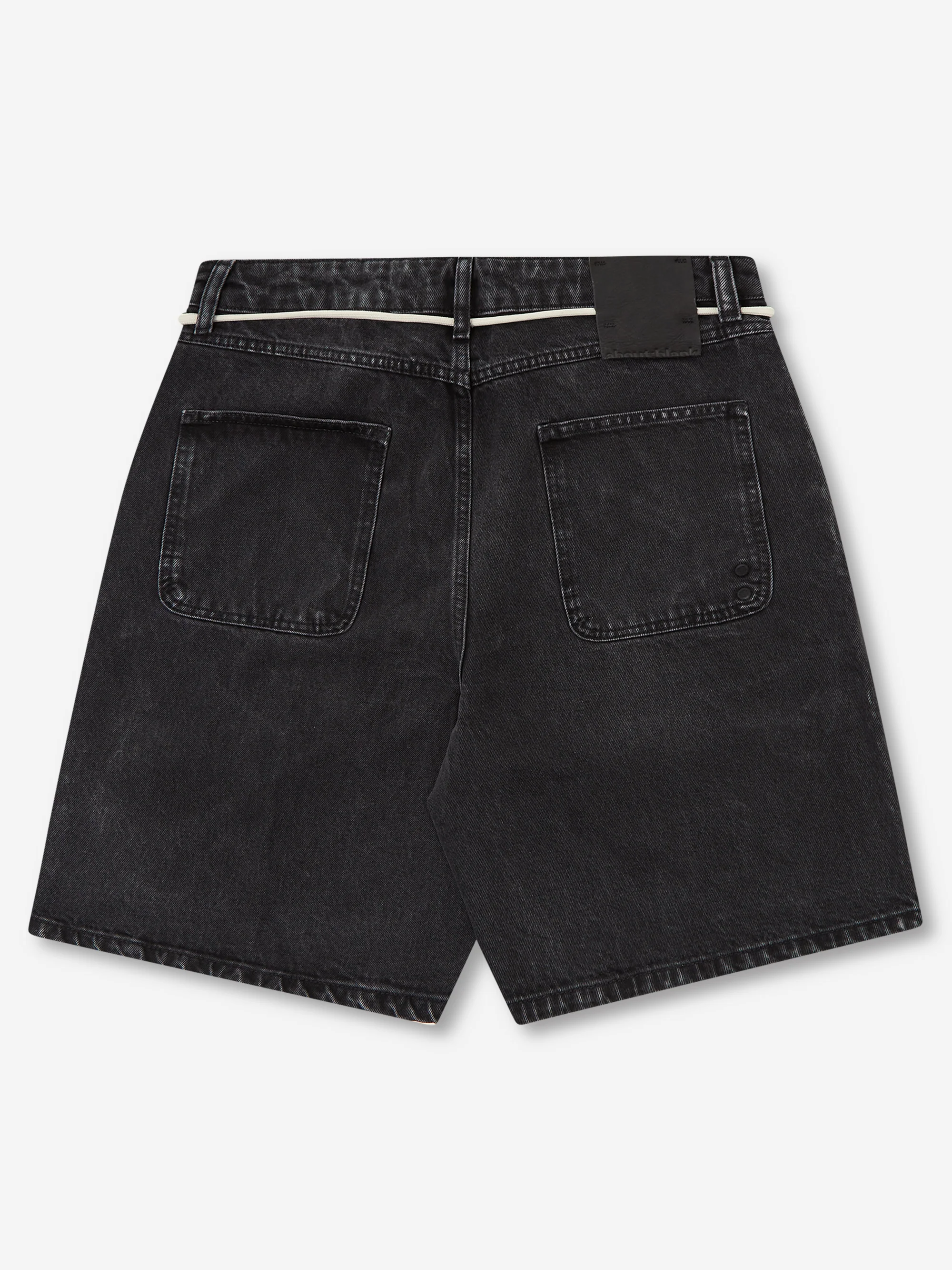 about:blank Wide denim Short - Vintage Black - Image 4