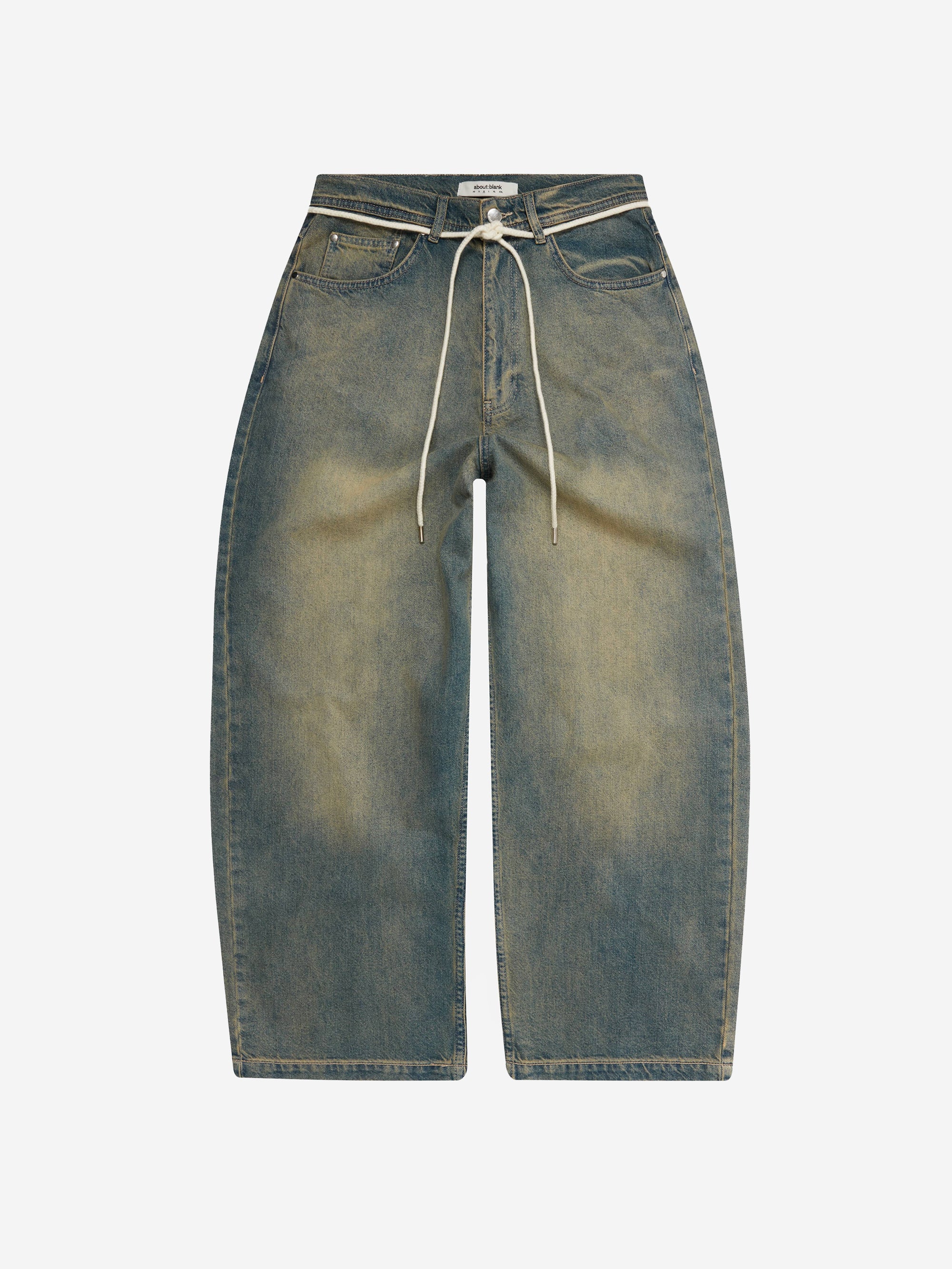 about:blank Wide Leg Denim - Dirty Wash