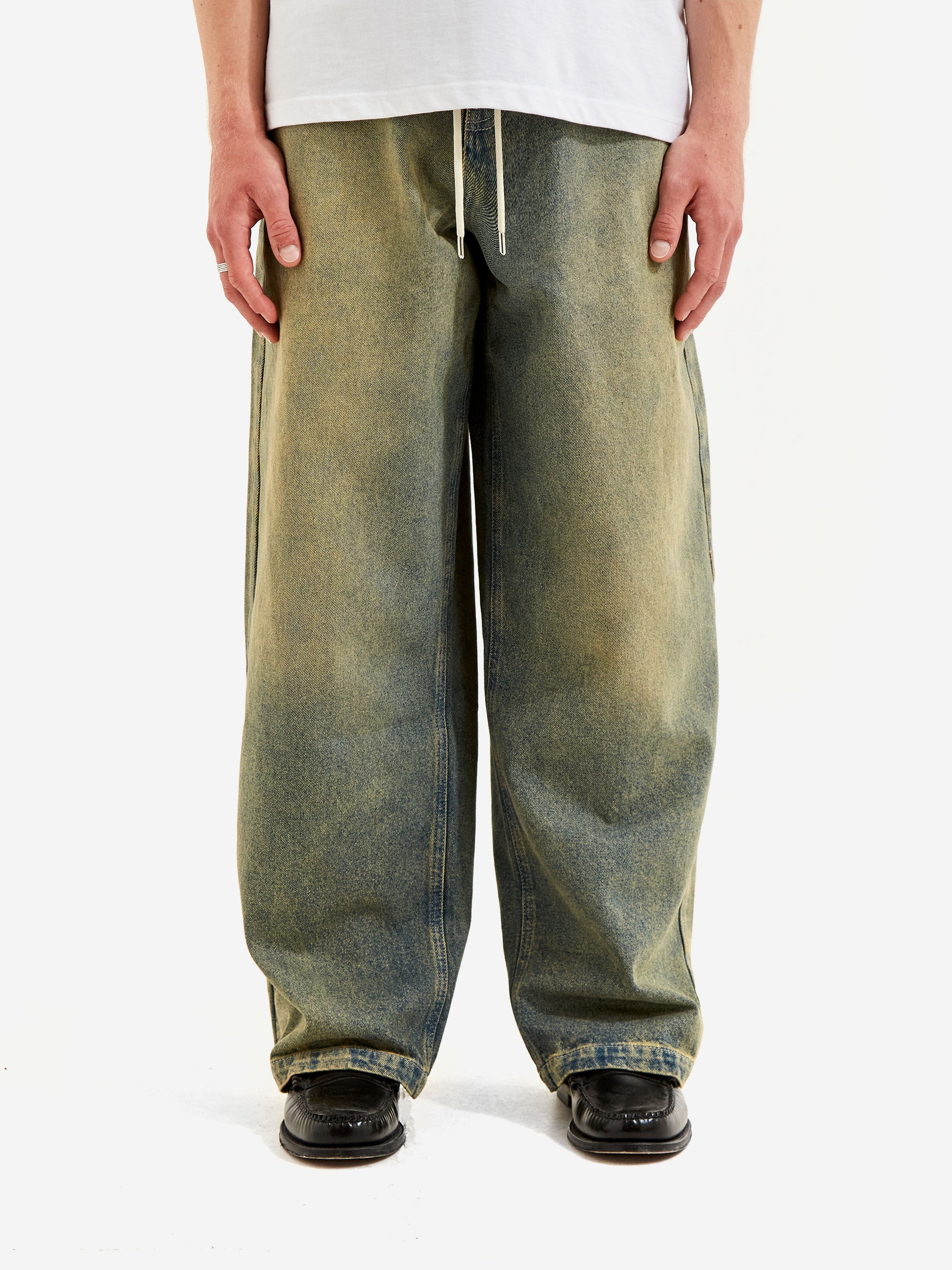about:blank Wide Leg Denim - Dirty Wash - Image 2