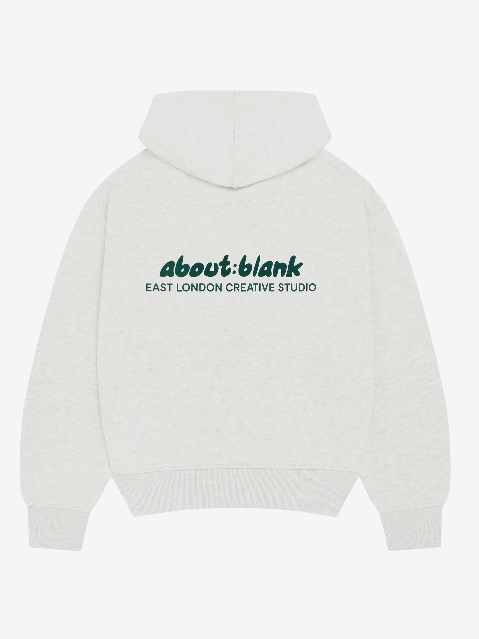about:blank Zev Zip Hoodie - Grey Marl/Epsom Green - Image 3
