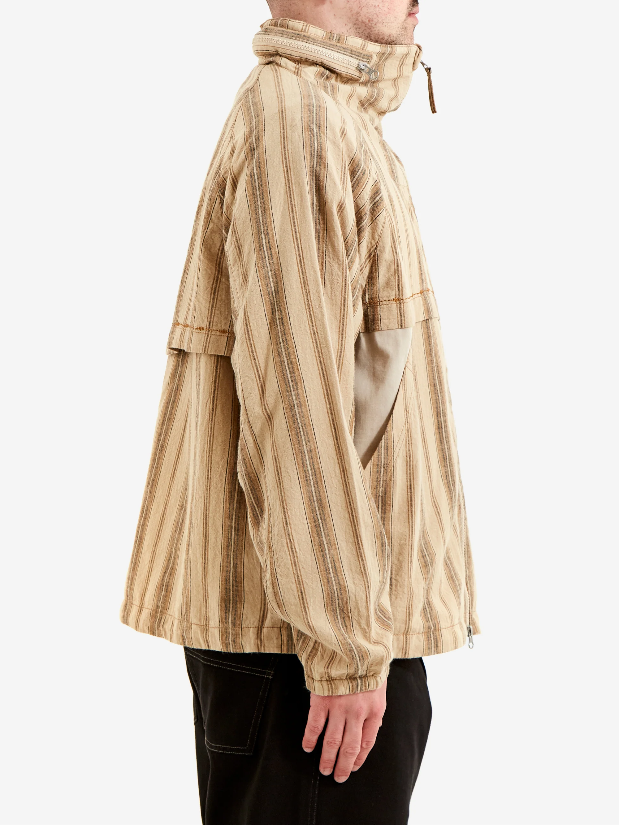 ACMH by Magic Castles Beyond Zip Through Jacket - Beige Stripe - Image 7