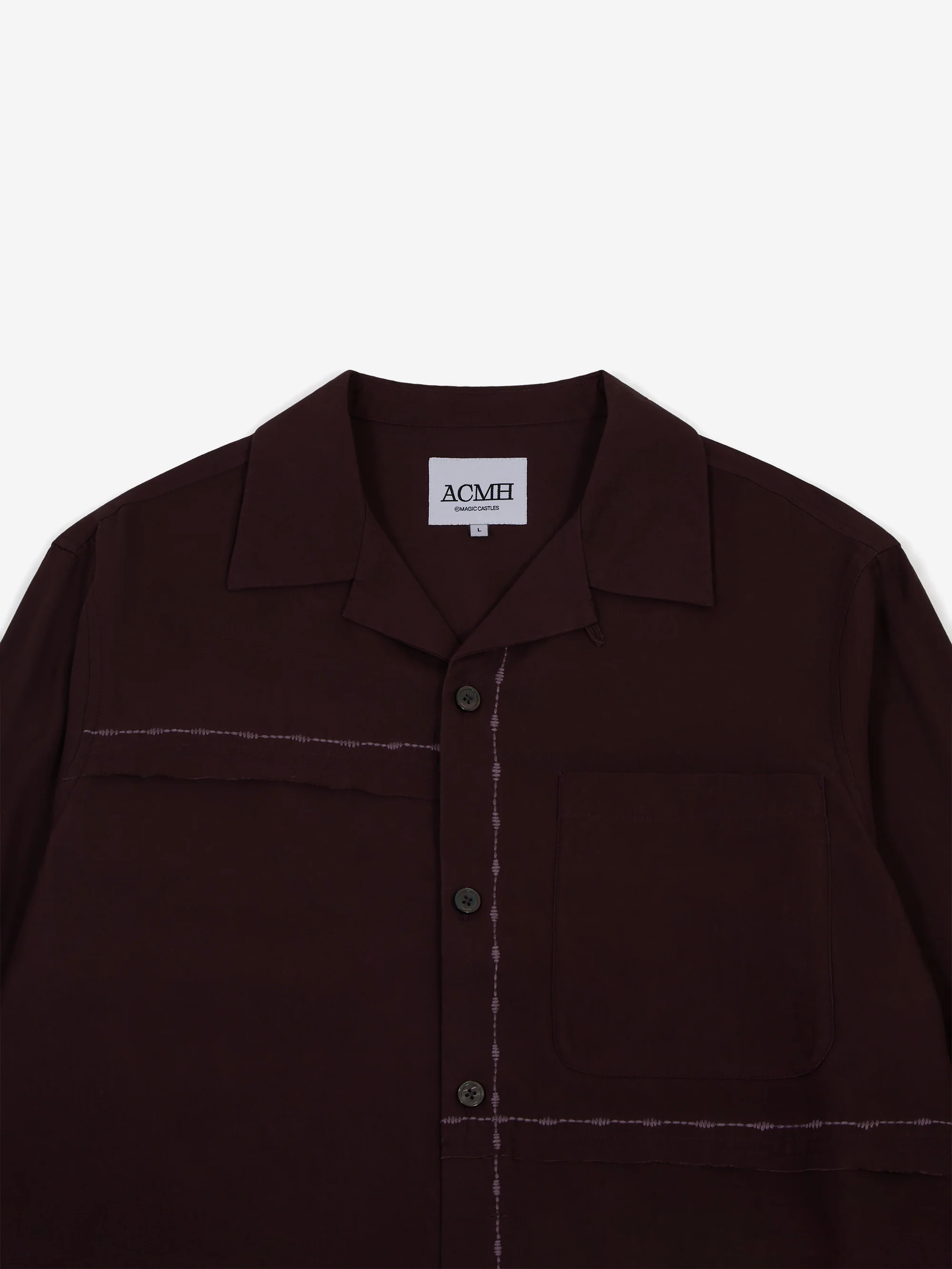 ACMH by Magic Castles Fray Shirt - Aubergine - Image 2