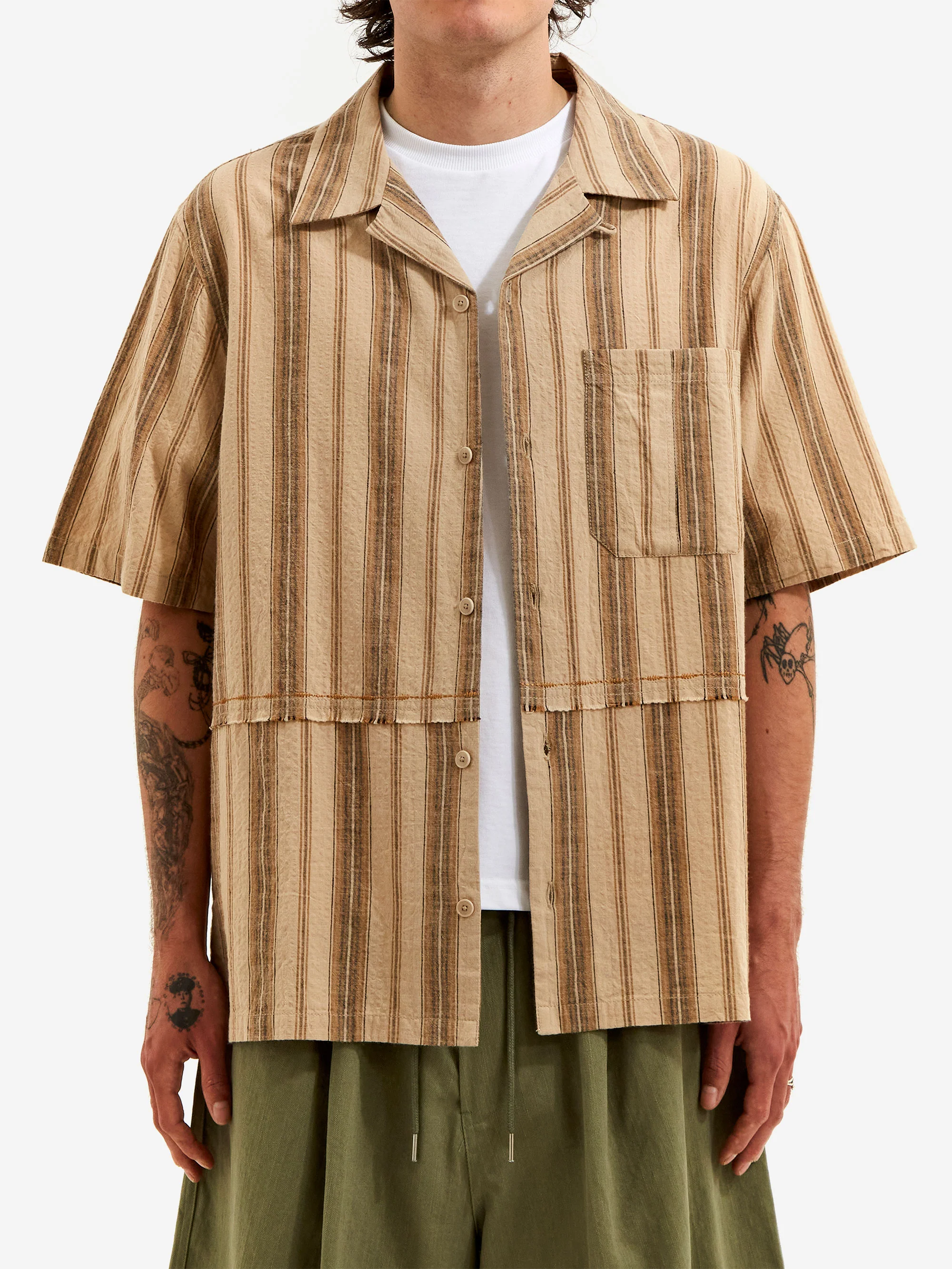 ACMH by Magic Castles Friction Shirt - Beige Stripe - Image 2