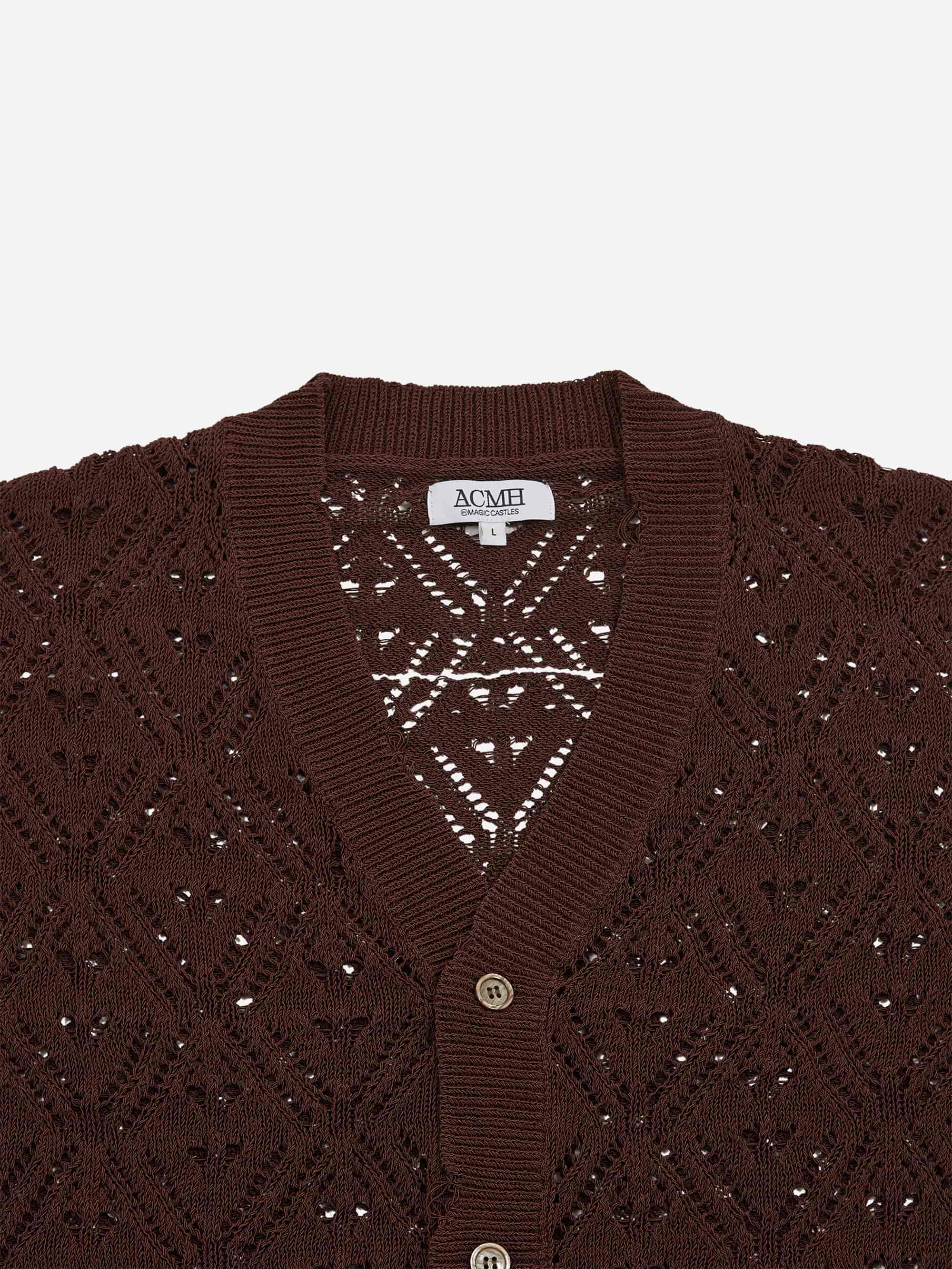 ACMH By Magic Castles Trash Cardigan - Dark Brown - Image 2