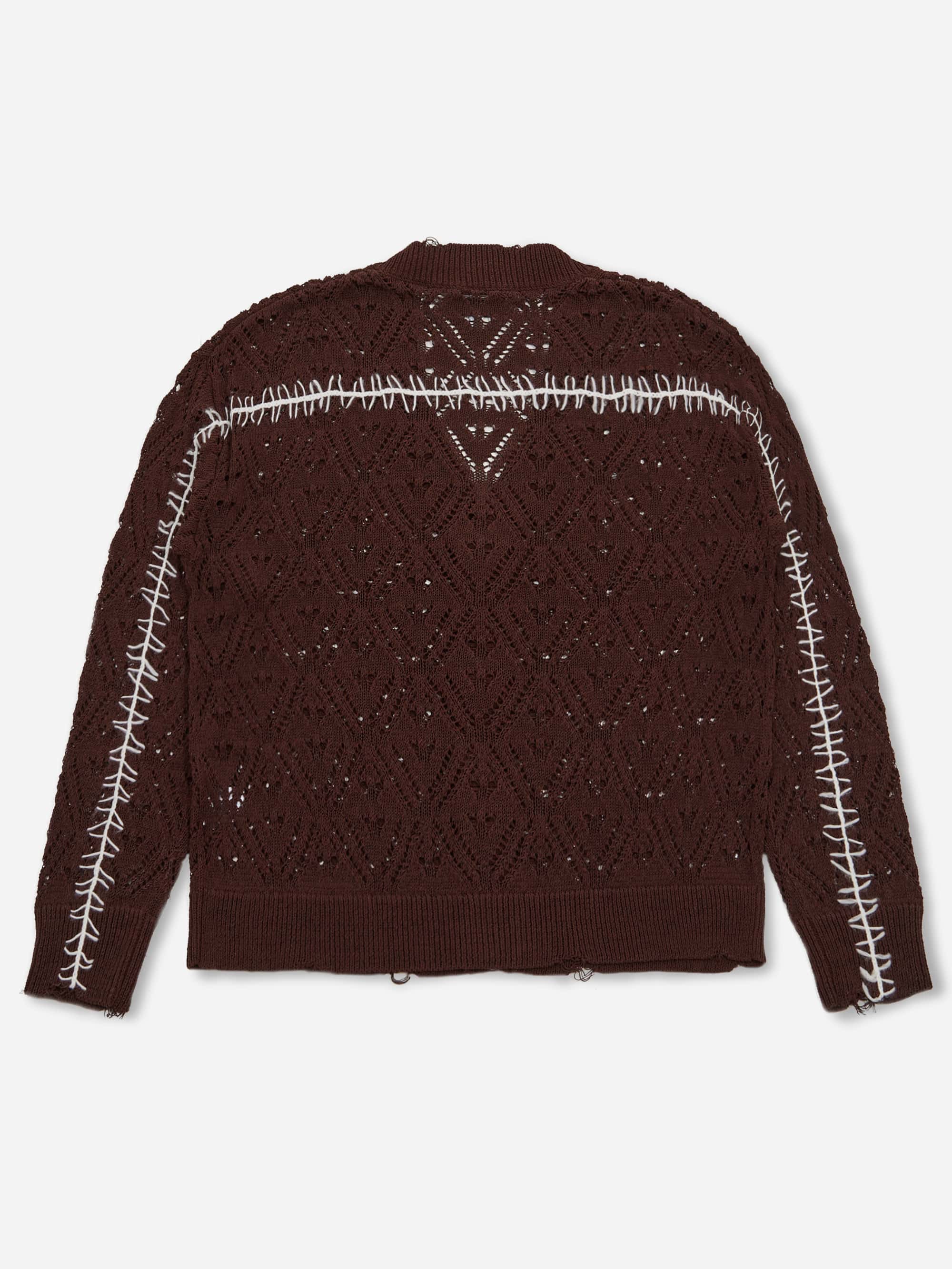 ACMH By Magic Castles Trash Cardigan - Dark Brown - Image 3