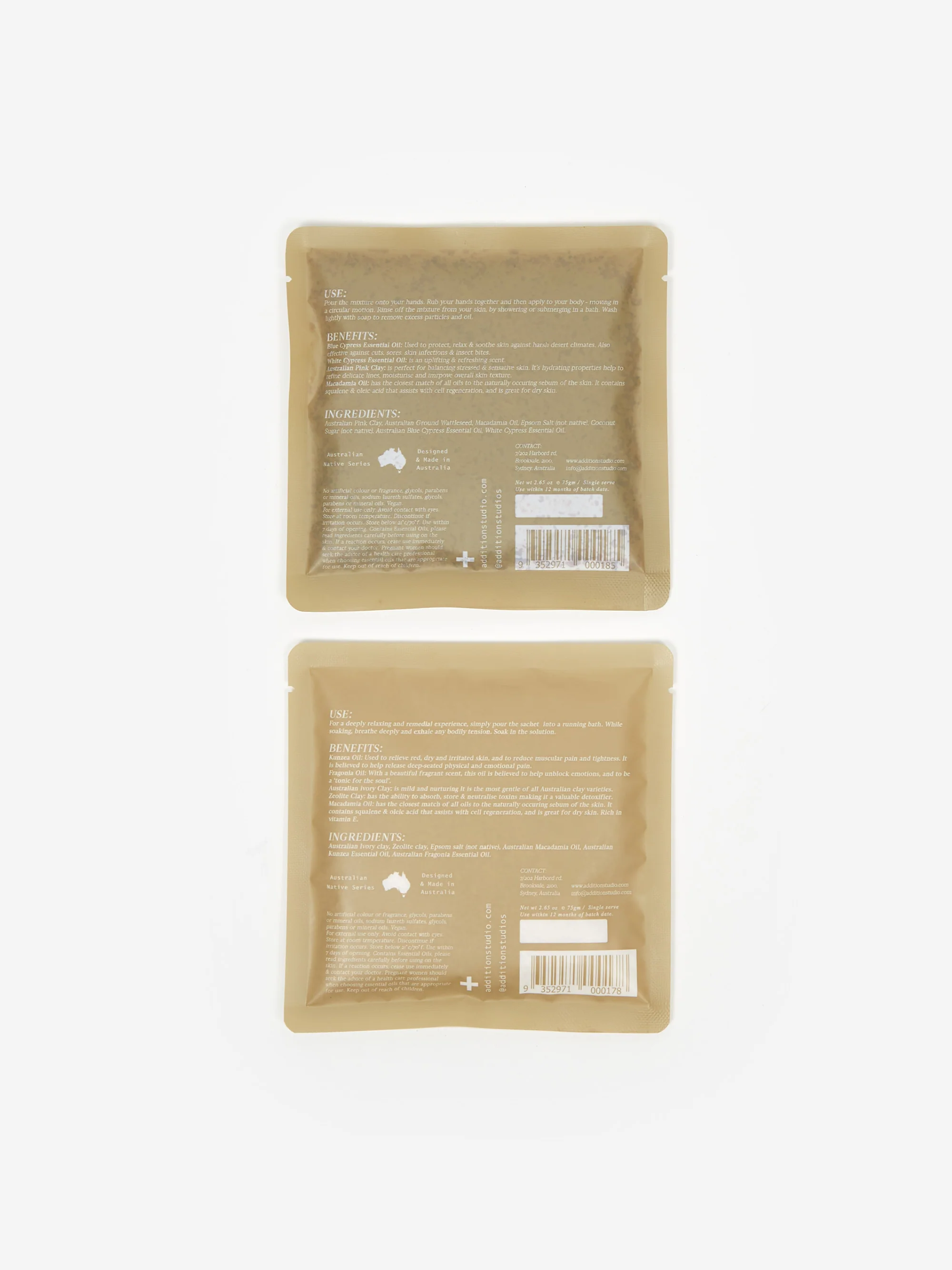 Addition Studio Australian Native Body Scrub and Bath Soak 2 Pack - Image 7