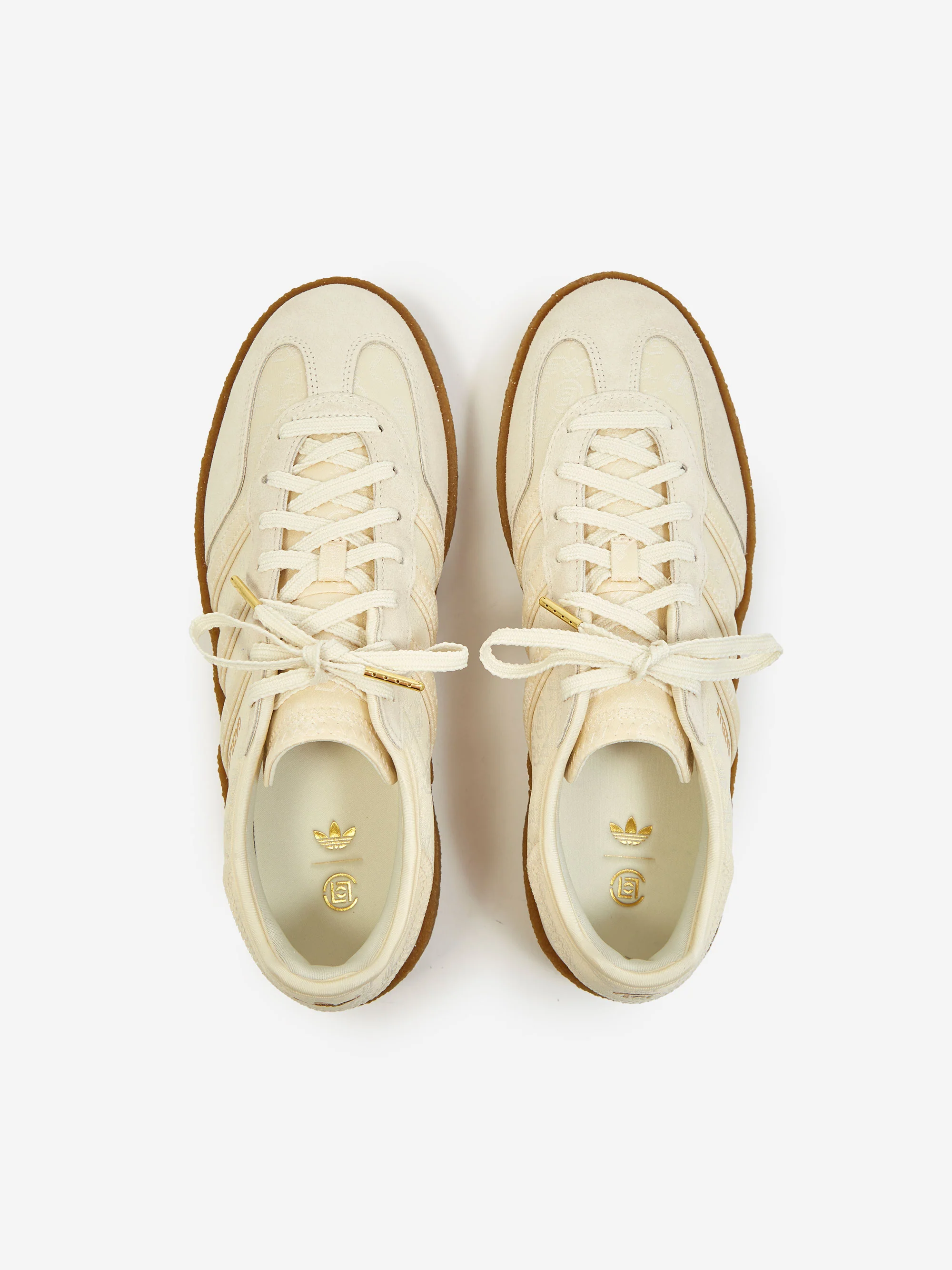 Adidas Gazelle Crepe x Clot By Edison Chen - Crew White/Gold Metallic - Image 5