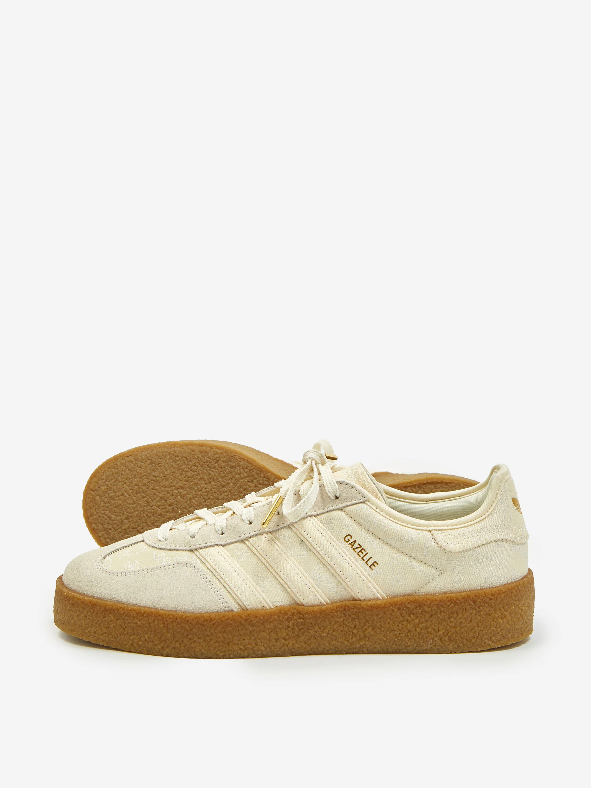 Adidas Gazelle Crepe x Clot By Edison Chen - Crew White/Gold Metallic - Image 7