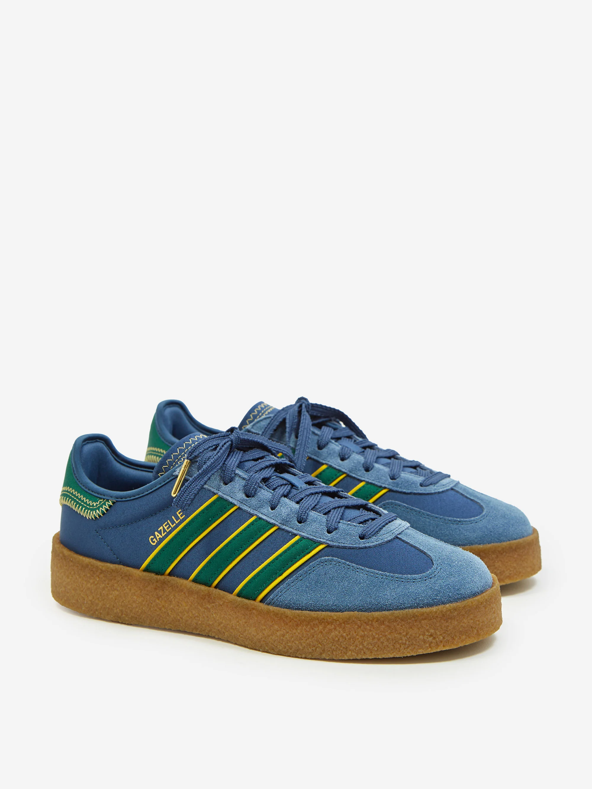 Adidas Gazelle Crepe x Clot By Edison Chen - Night Marine/Hazel Yellow - Image 2