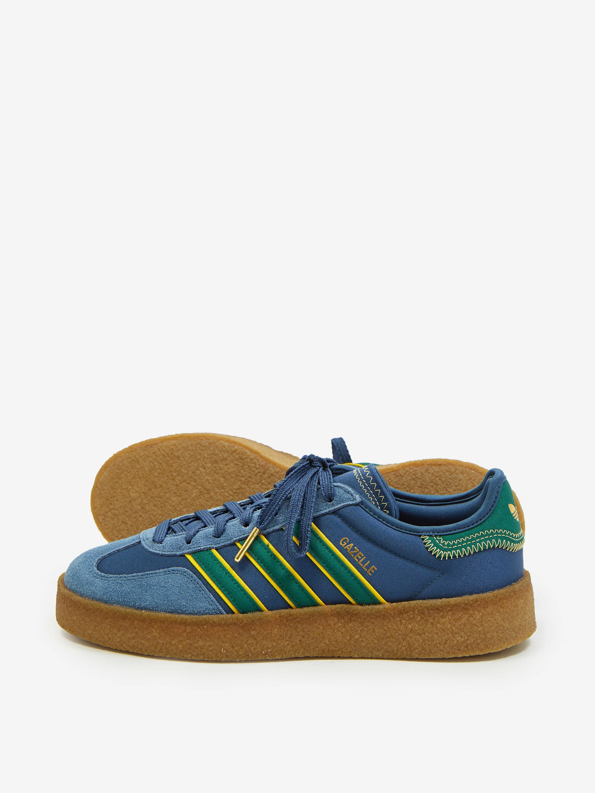 Adidas Gazelle Crepe x Clot By Edison Chen - Night Marine/Hazel Yellow - Image 7
