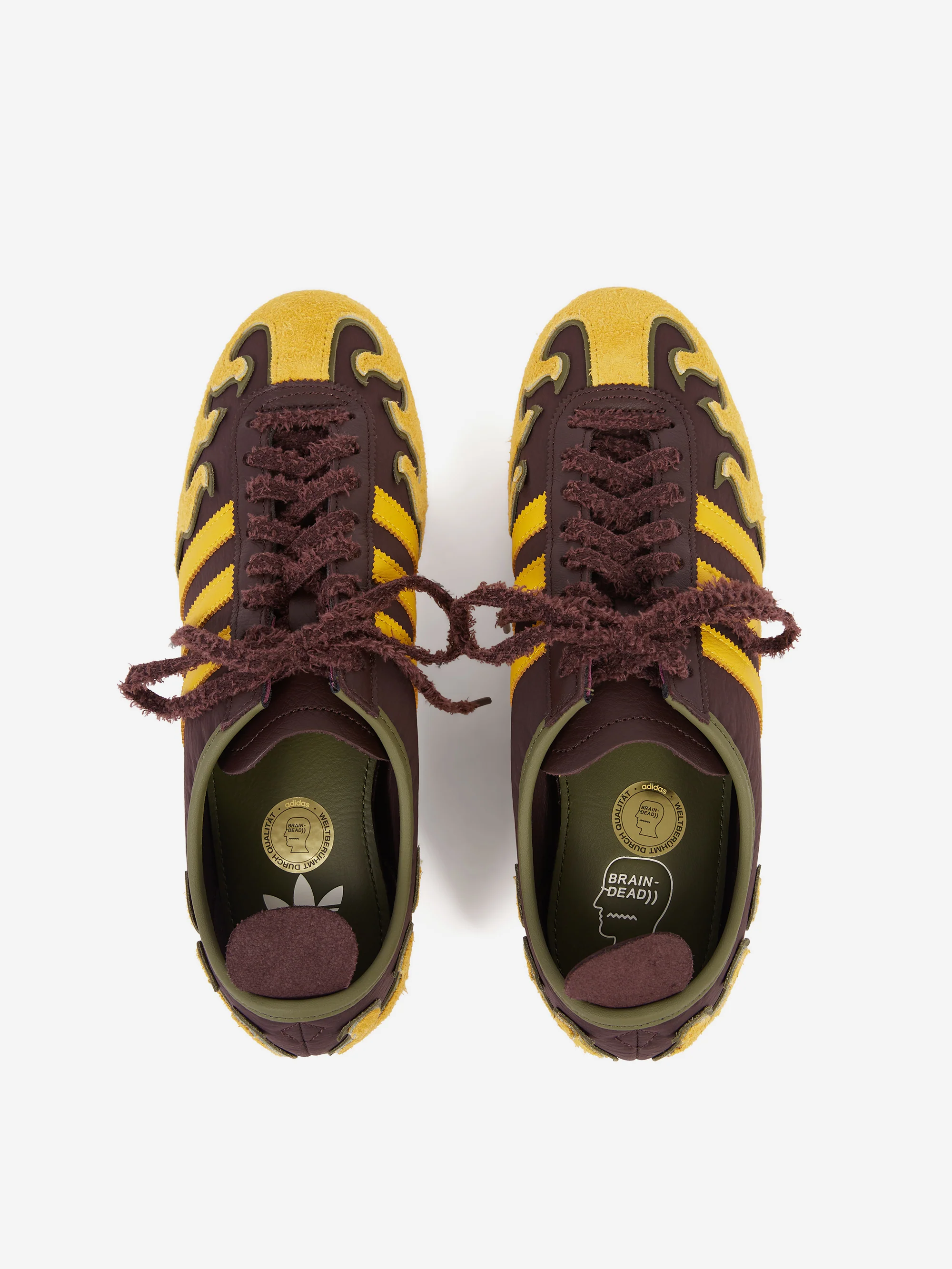Adidas x Brain Dead Japan Low - Shadow Brown/Hazel Yellow/Off White - Image 6