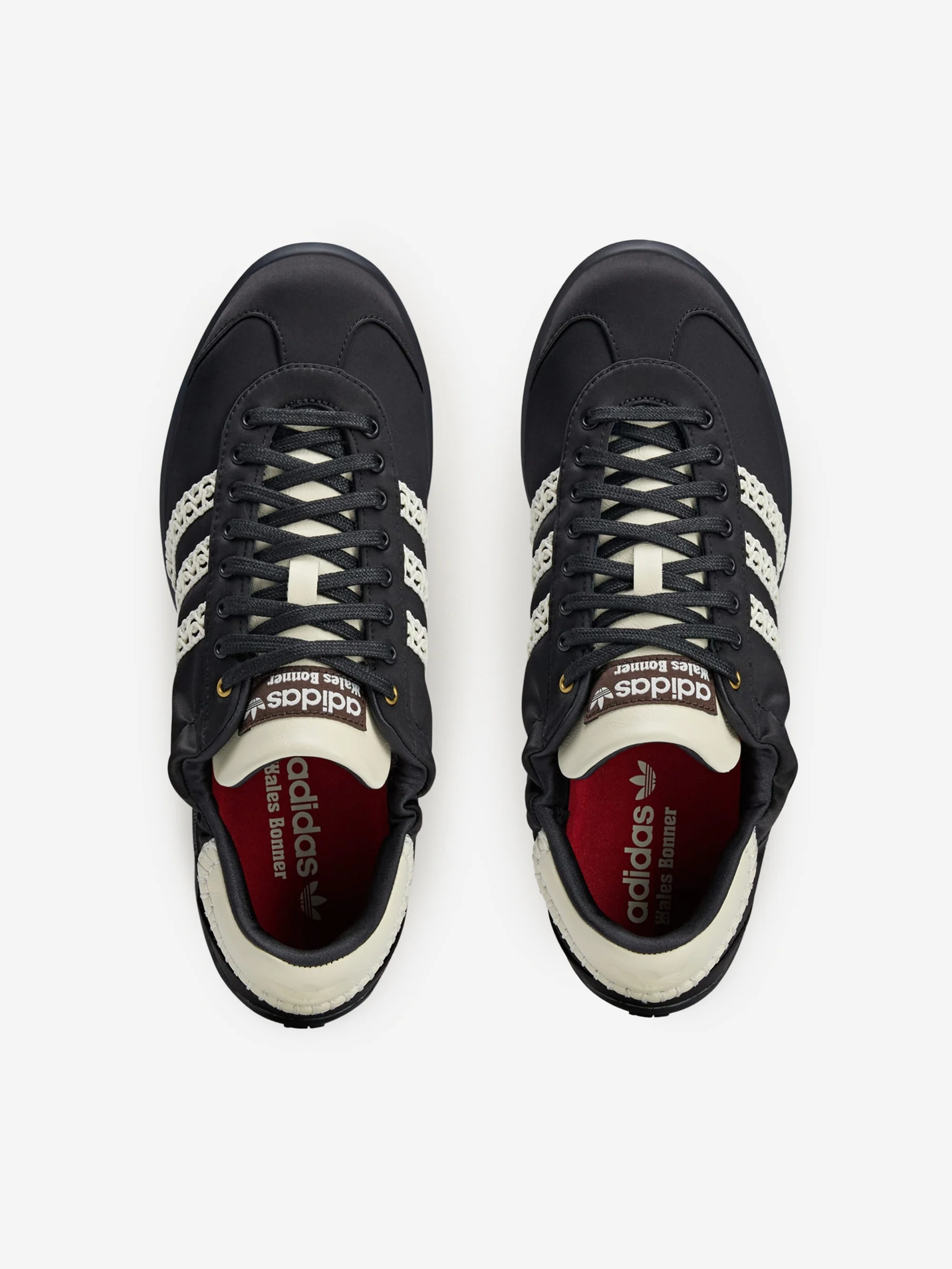 Adidas x Wales Bonner Karintha Lo Satin - Core black/dark brown/cream white - Image 3
