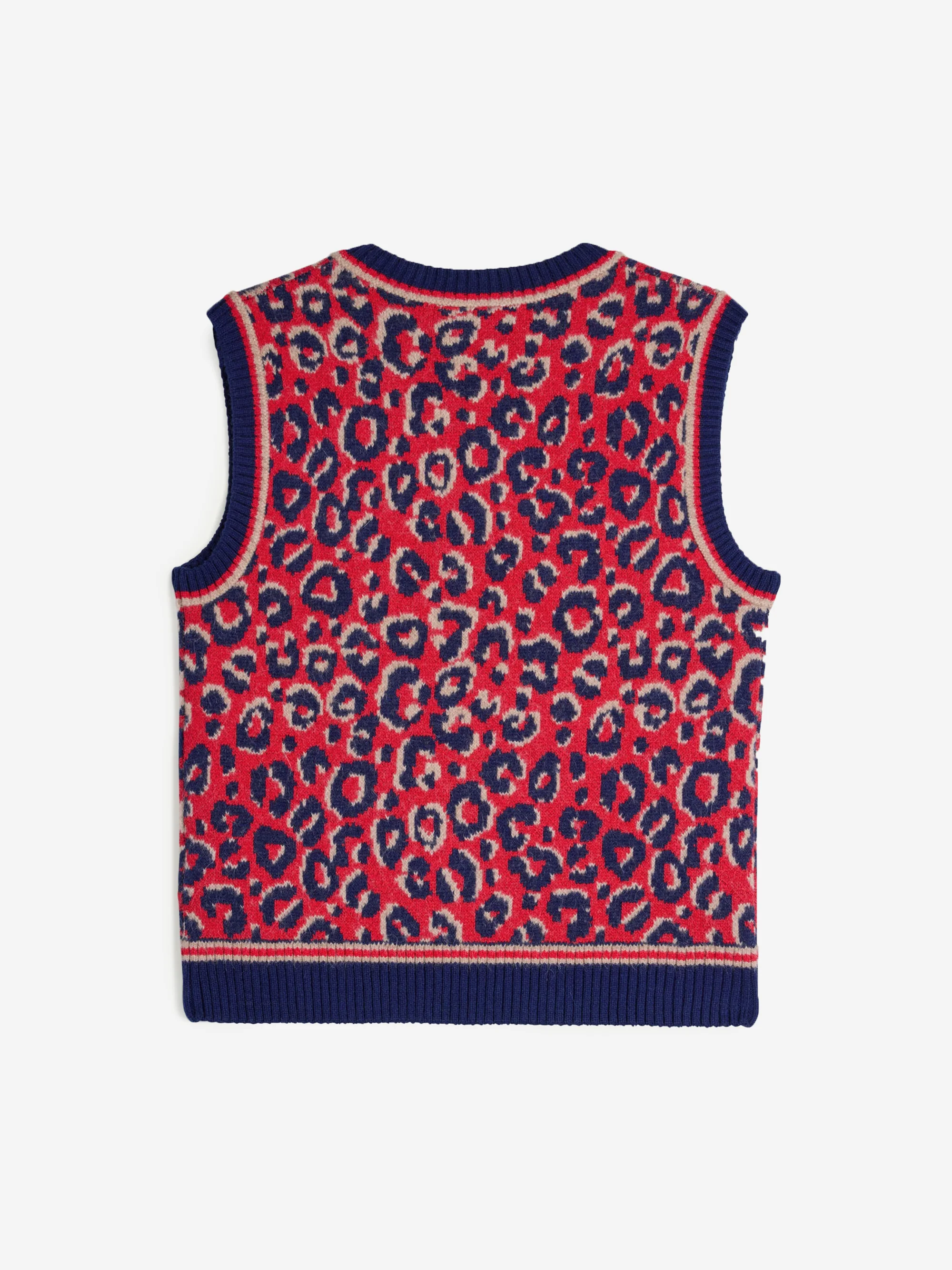 Adidas x Wales Bonner Knit Vest - Con Navy/Mag Beige/Better Scarlet - Image 2