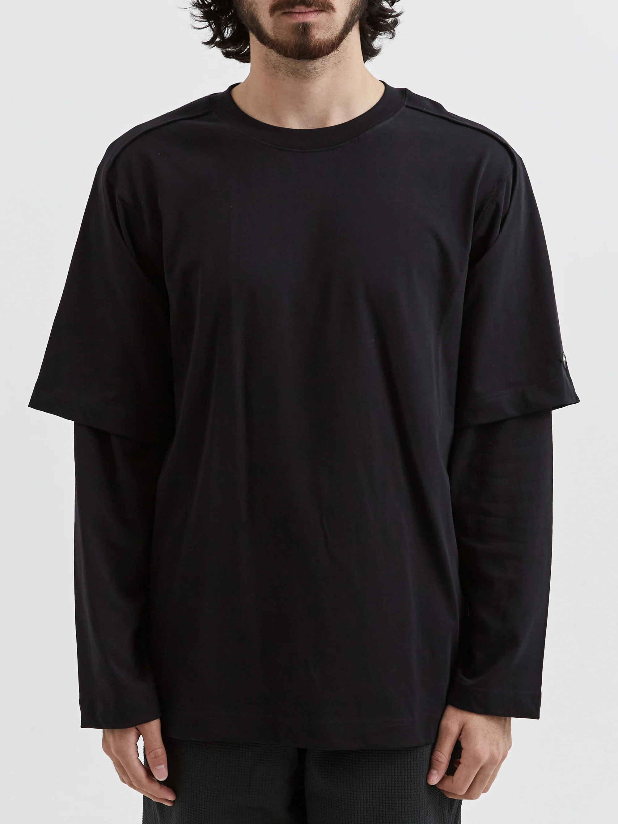 AFFXWRKS Dual Sleeve T-Shirt - Deep Black - Image 4