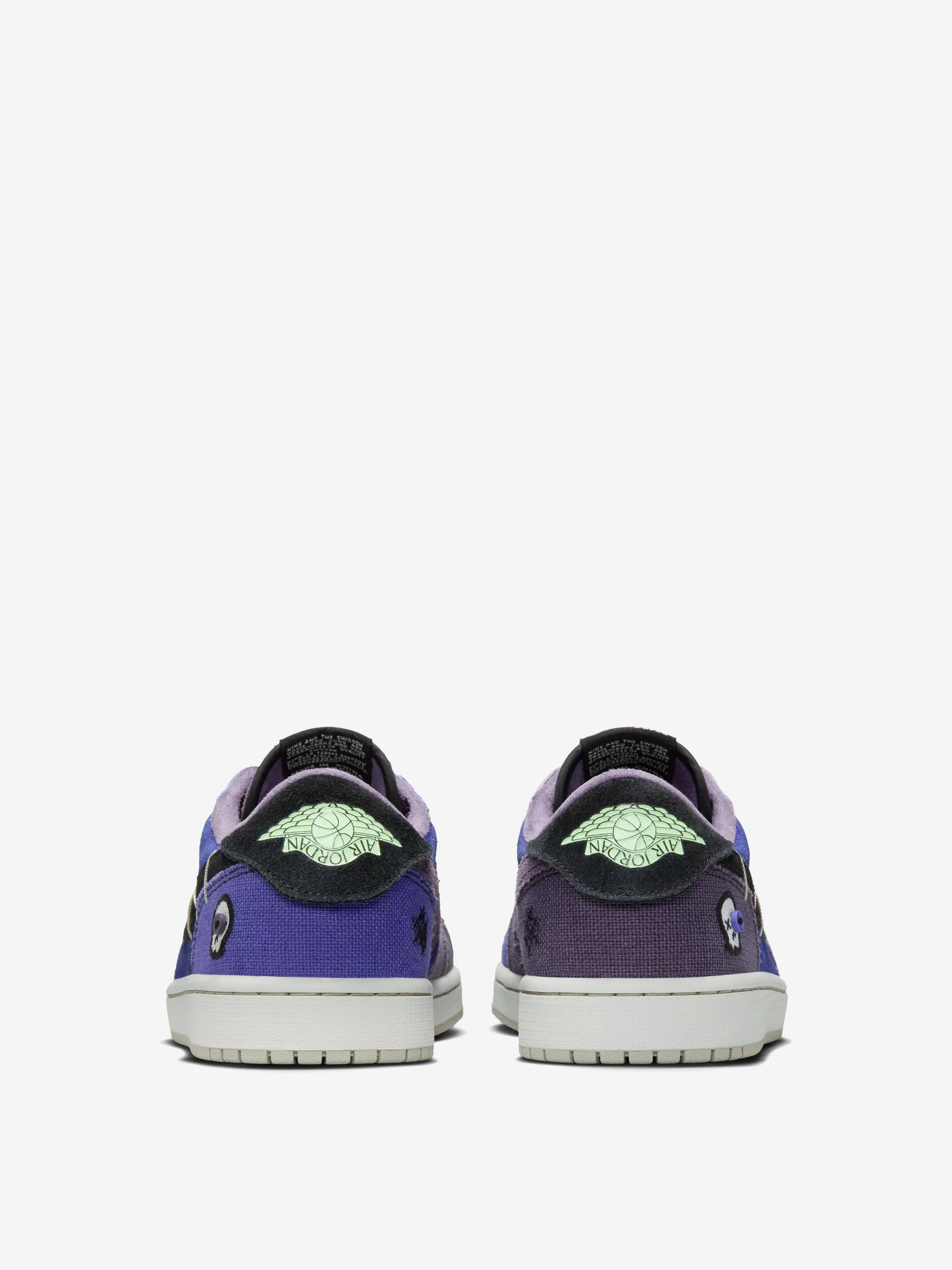 Air Jordan 1 Retro Low OG - Regency Purple/Vapor Green-Black-Dark Raisin-Daybreak-Light Silver - Image 4