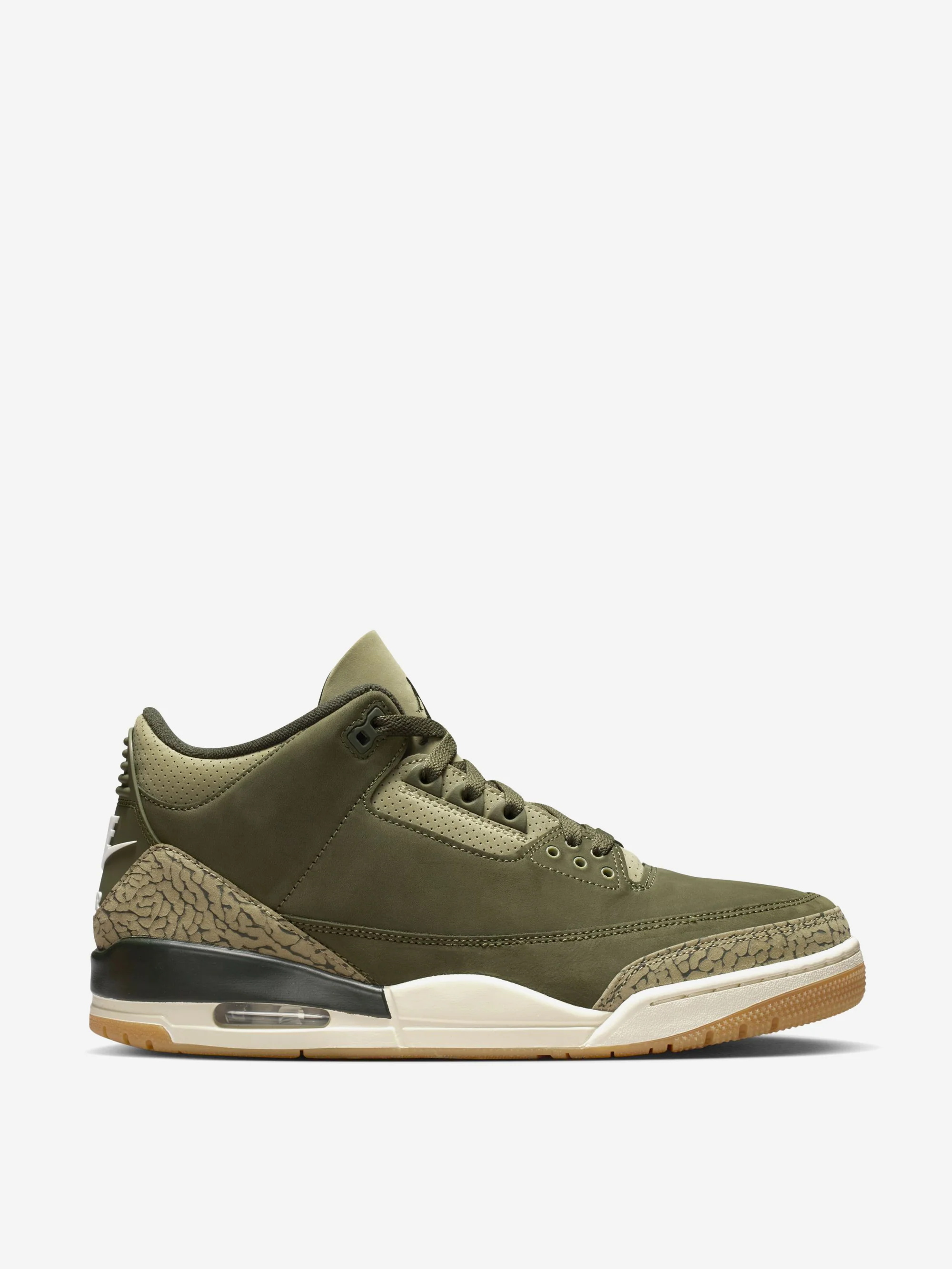 Air Jordan 3 Retro - Medium Olive/Sequoia-Neutral Olive-Sail-Total Crimson