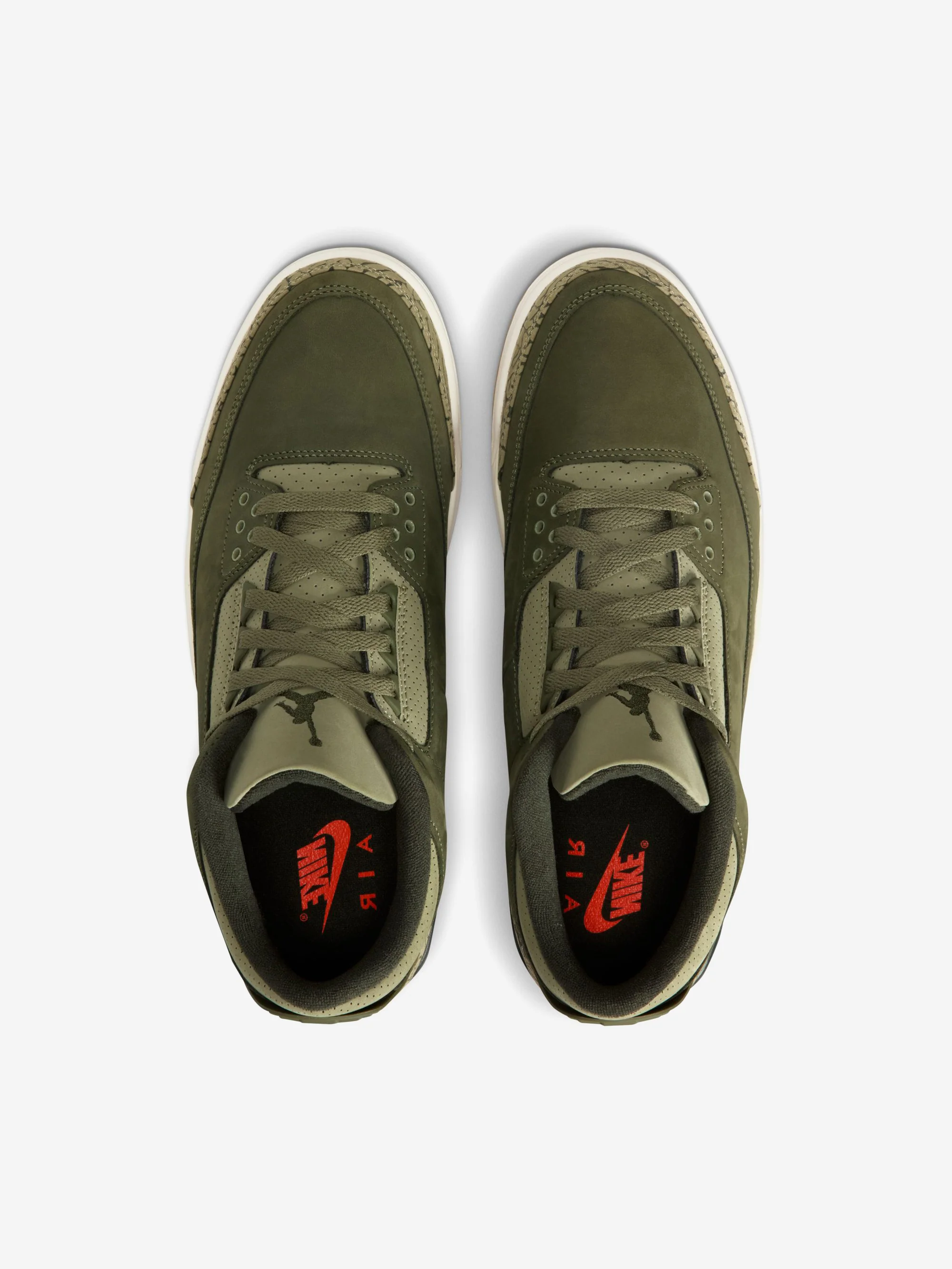 Air Jordan 3 Retro - Medium Olive/Sequoia-Neutral Olive-Sail-Total Crimson - Image 5