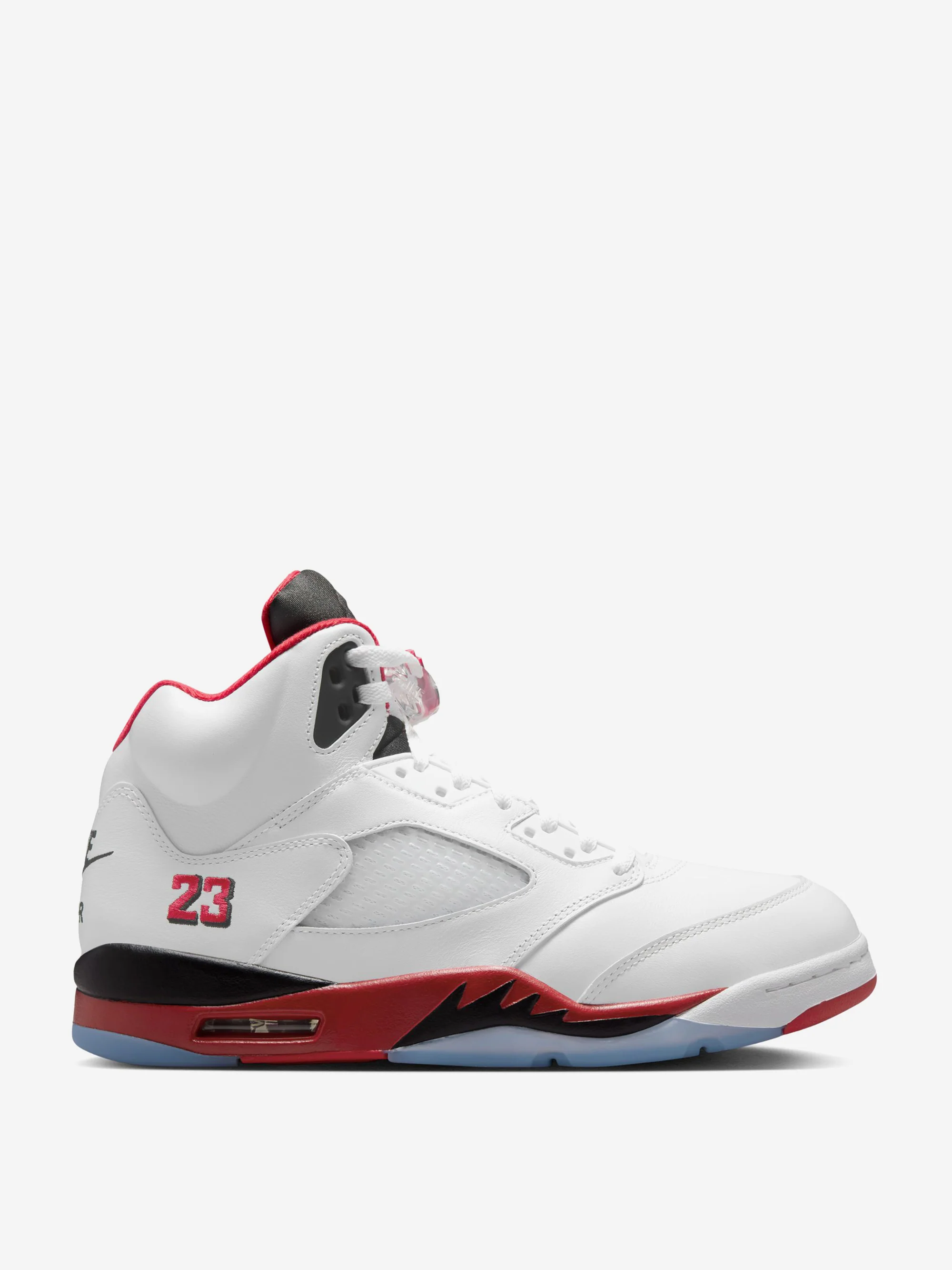 Air Jordan 5 Retro OG - White/Fire Red-Black