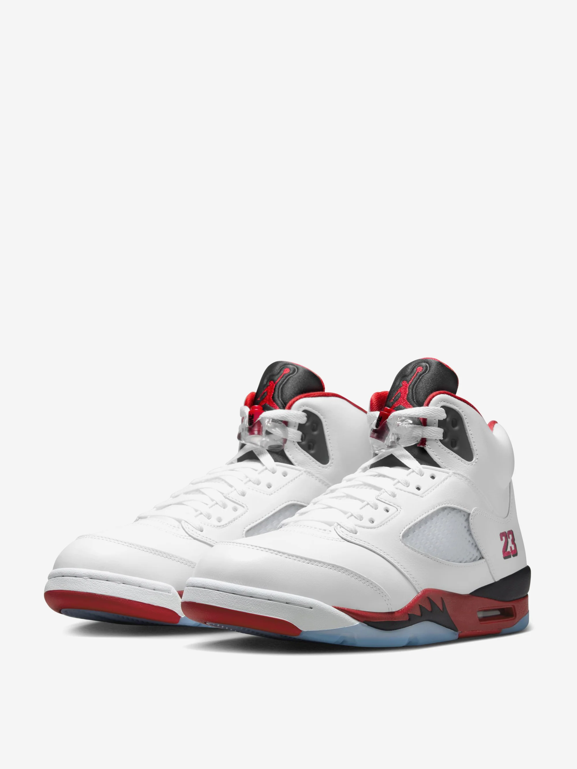 Air Jordan 5 Retro OG - White/Fire Red-Black - Image 2