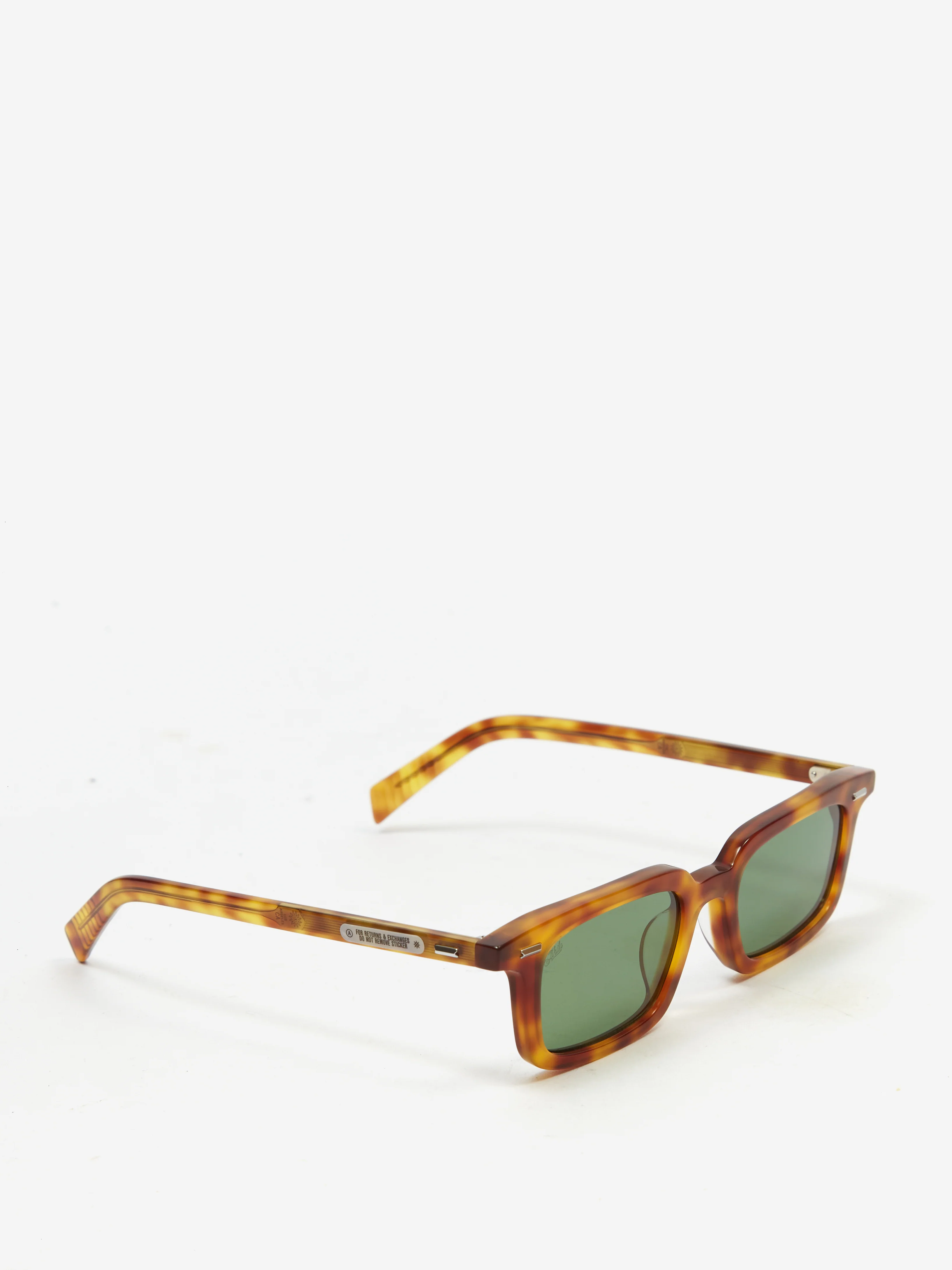 AKILA Big City Sunglasses - Yellow Tortoise/Green - Image 2