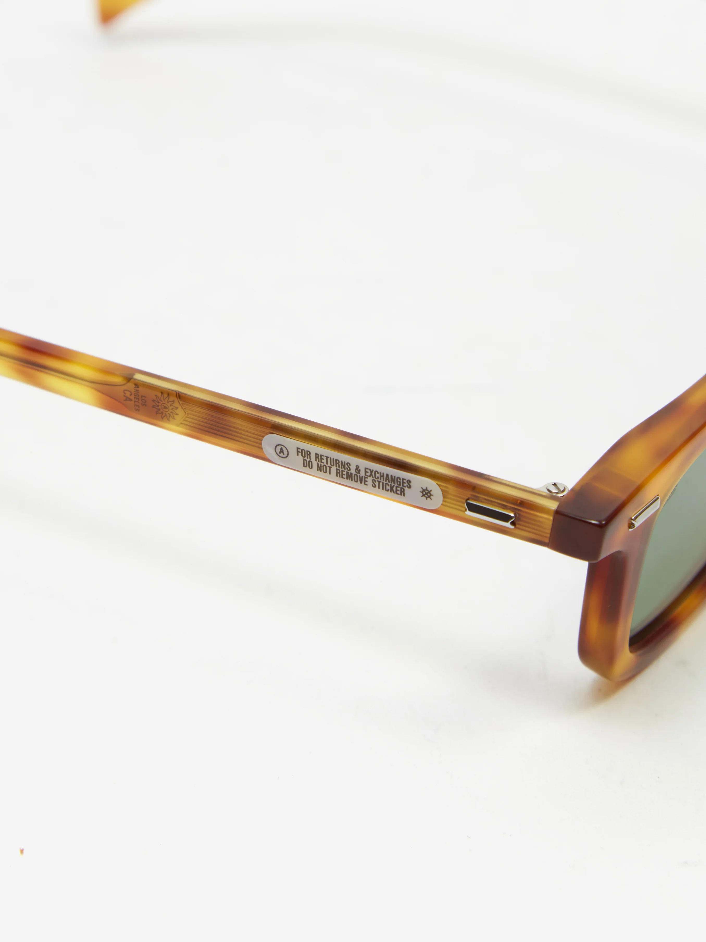 AKILA Big City Sunglasses - Yellow Tortoise/Green - Image 3