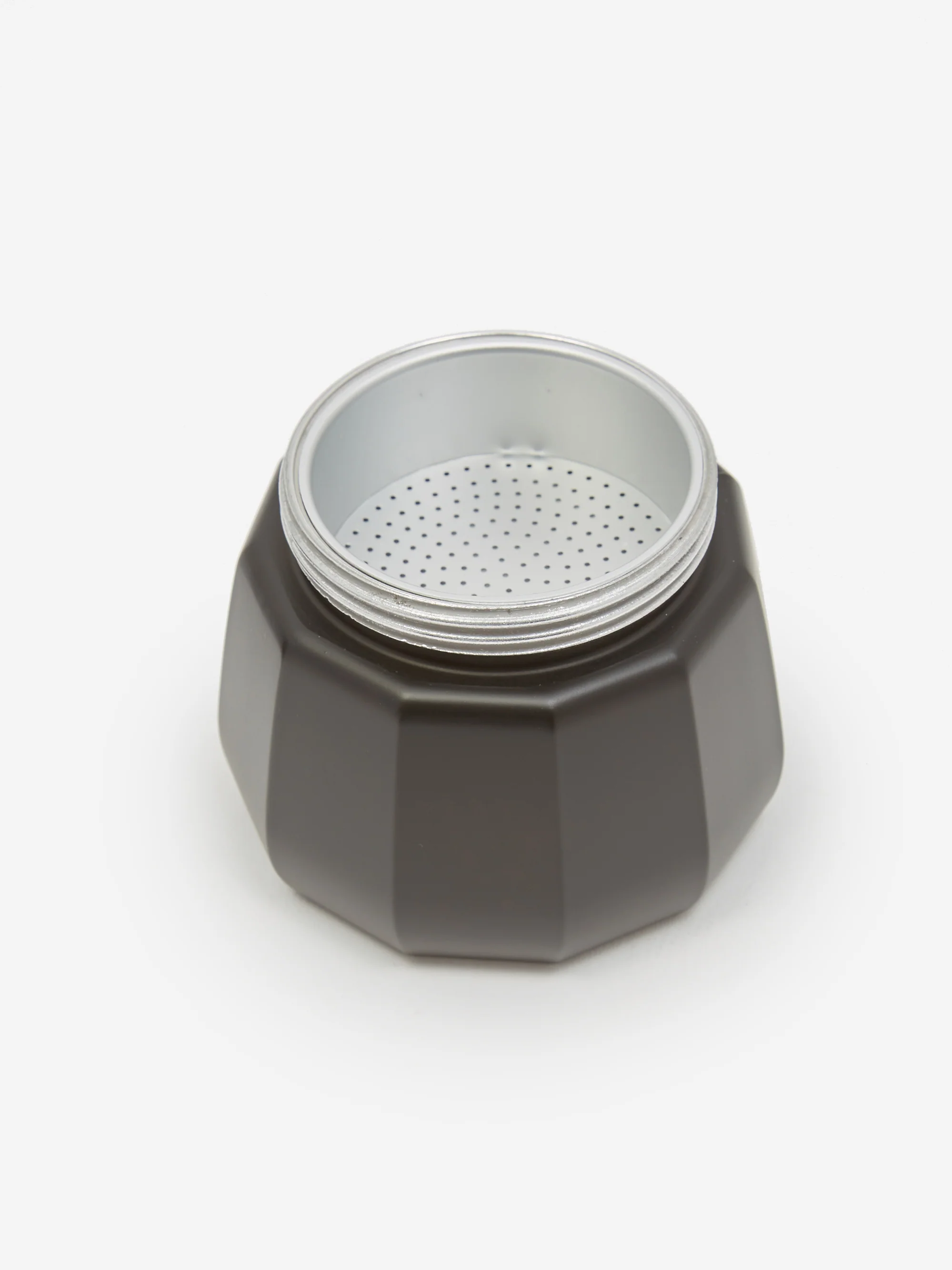 ALESSI Iconic Moka Black Aluminium Espresso Pot - 3 Cup - Image 4